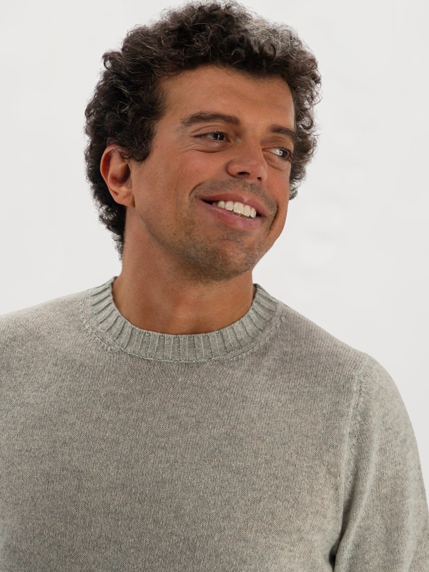 Girocollo Nuvola Fog 100% Cashmere