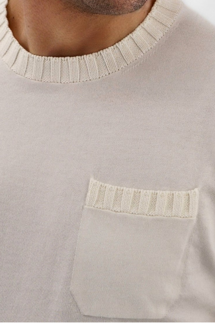 T-Shirt Costiera Latte 100% Cotone
