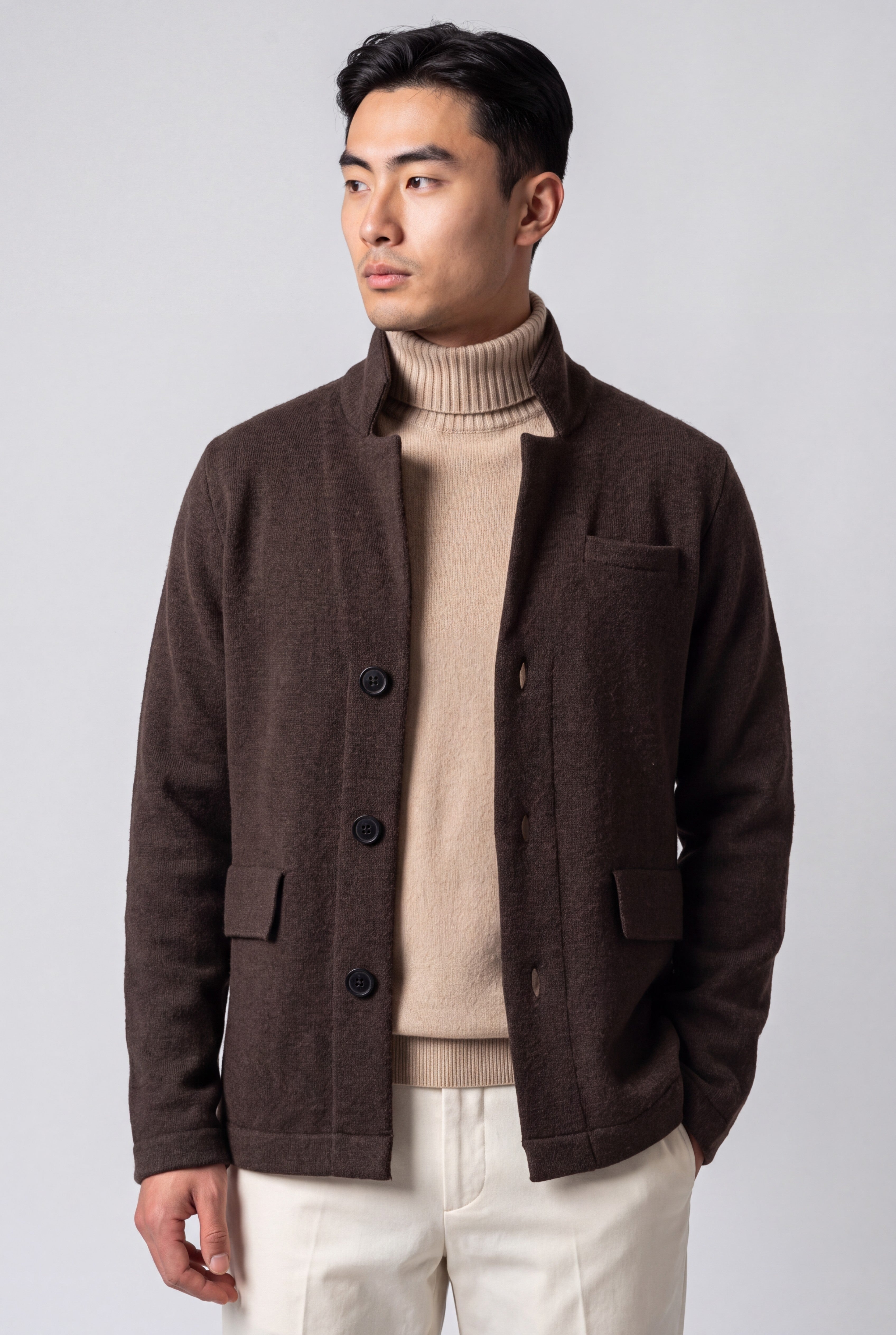 Knitted Blazer Peat 100% Cashmere