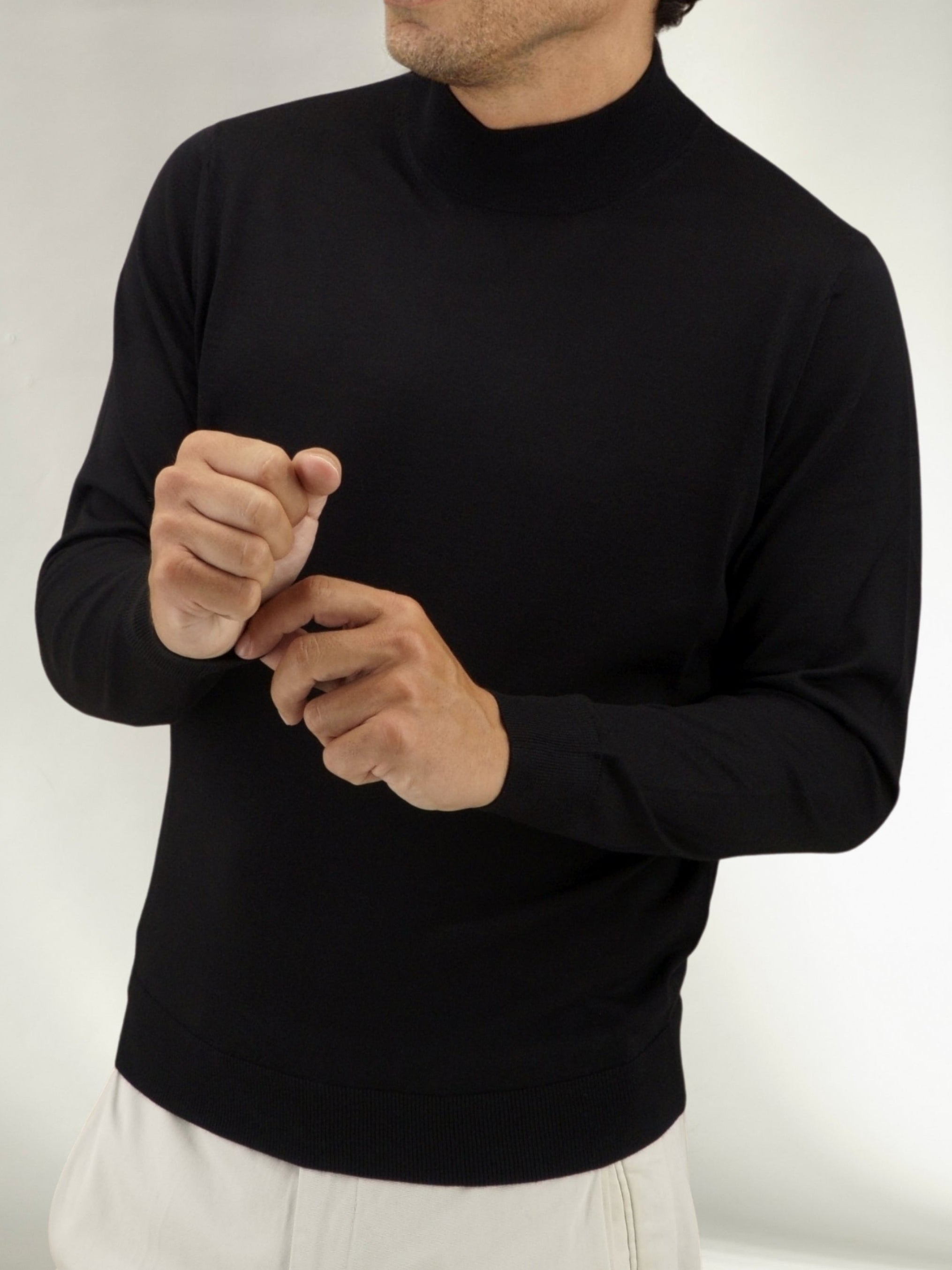 Lupetto Noir Cashmere Lana e Seta