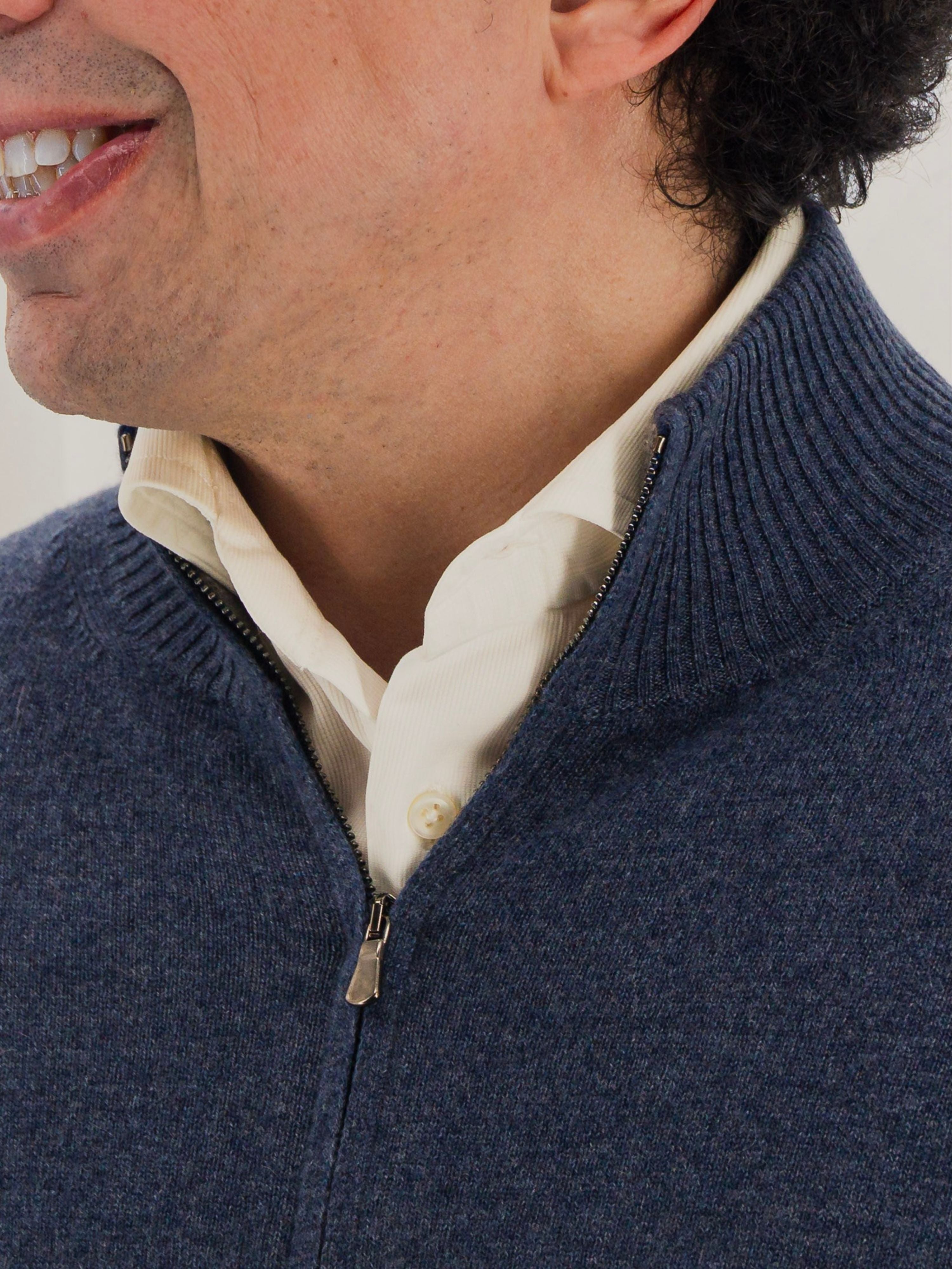 Full Zip 100% Cashmere Eclipse