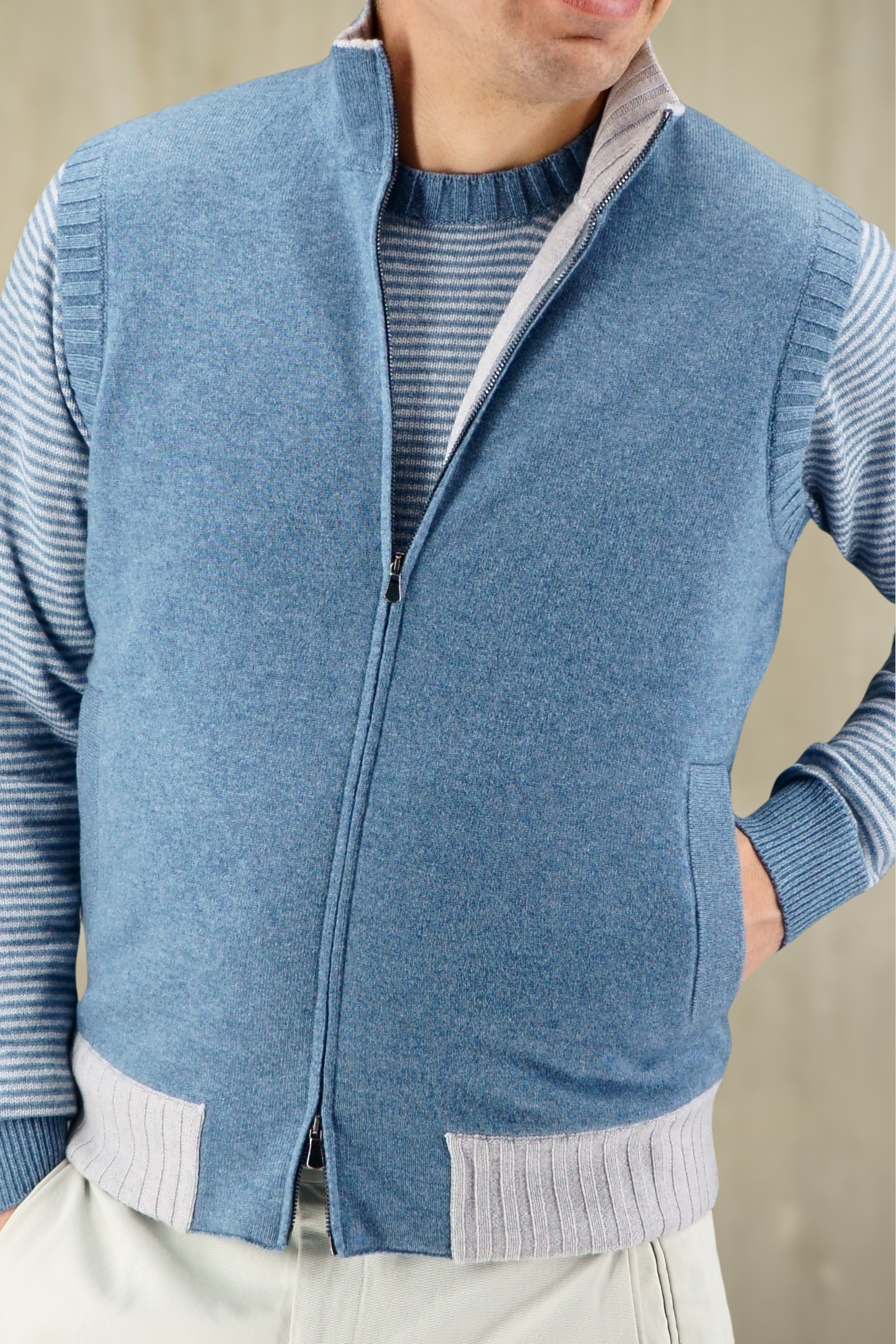 Double Vest Vela 100% Cashmere