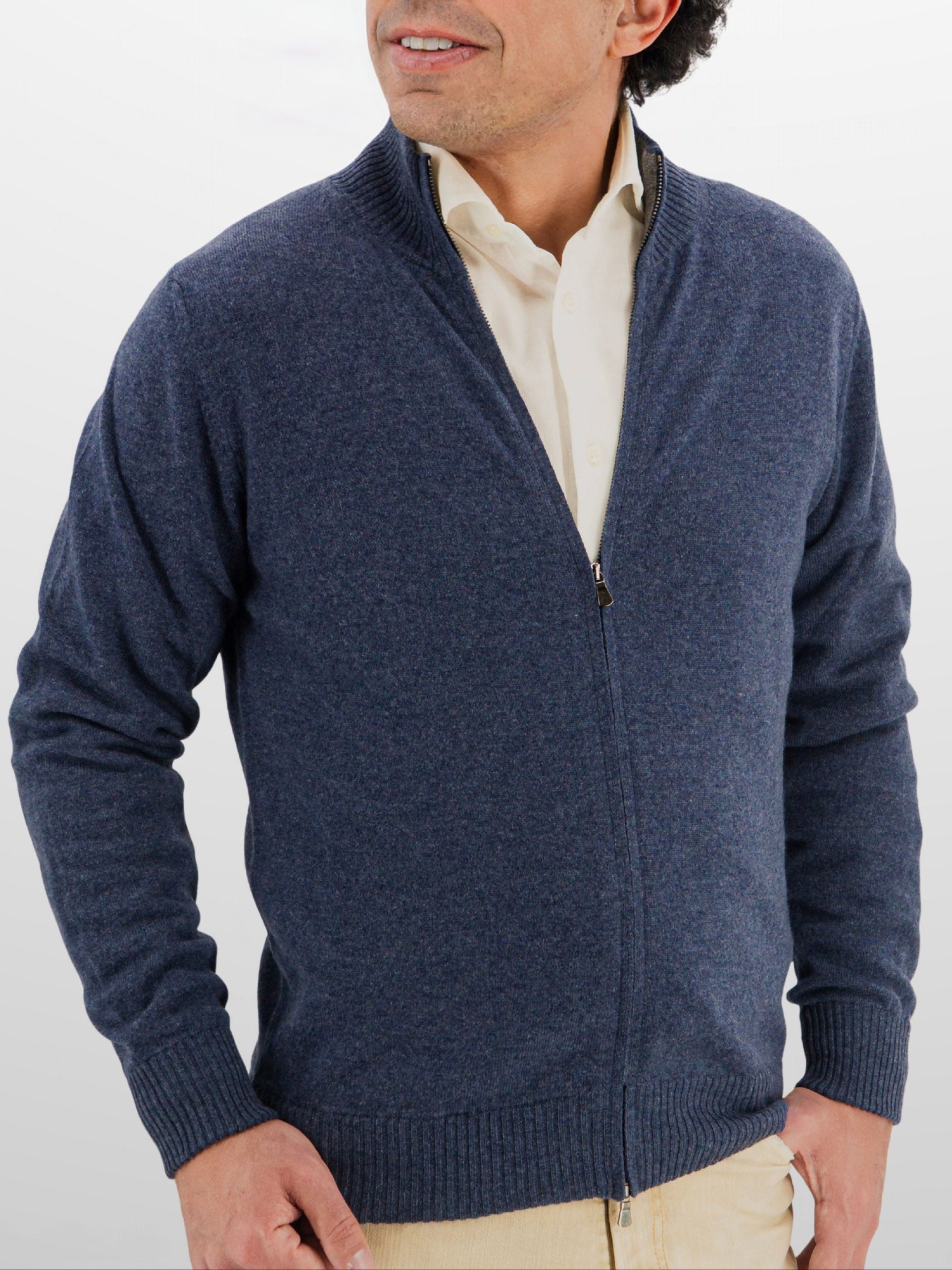 Full Zip 100% Cashmere Eclipse