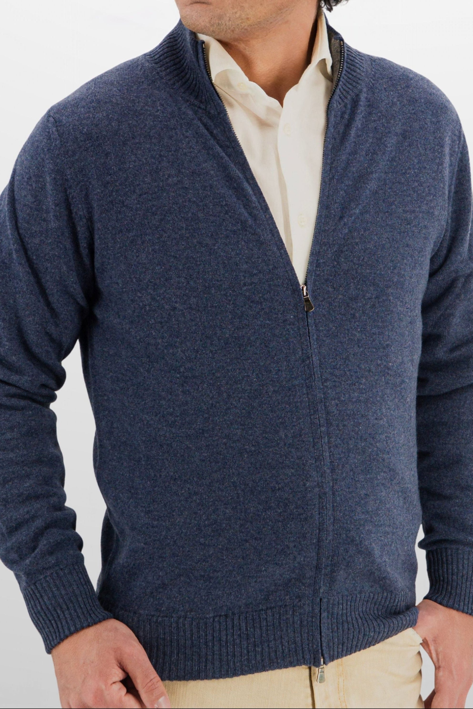 Full Zip 100% Cashmere Eclipse