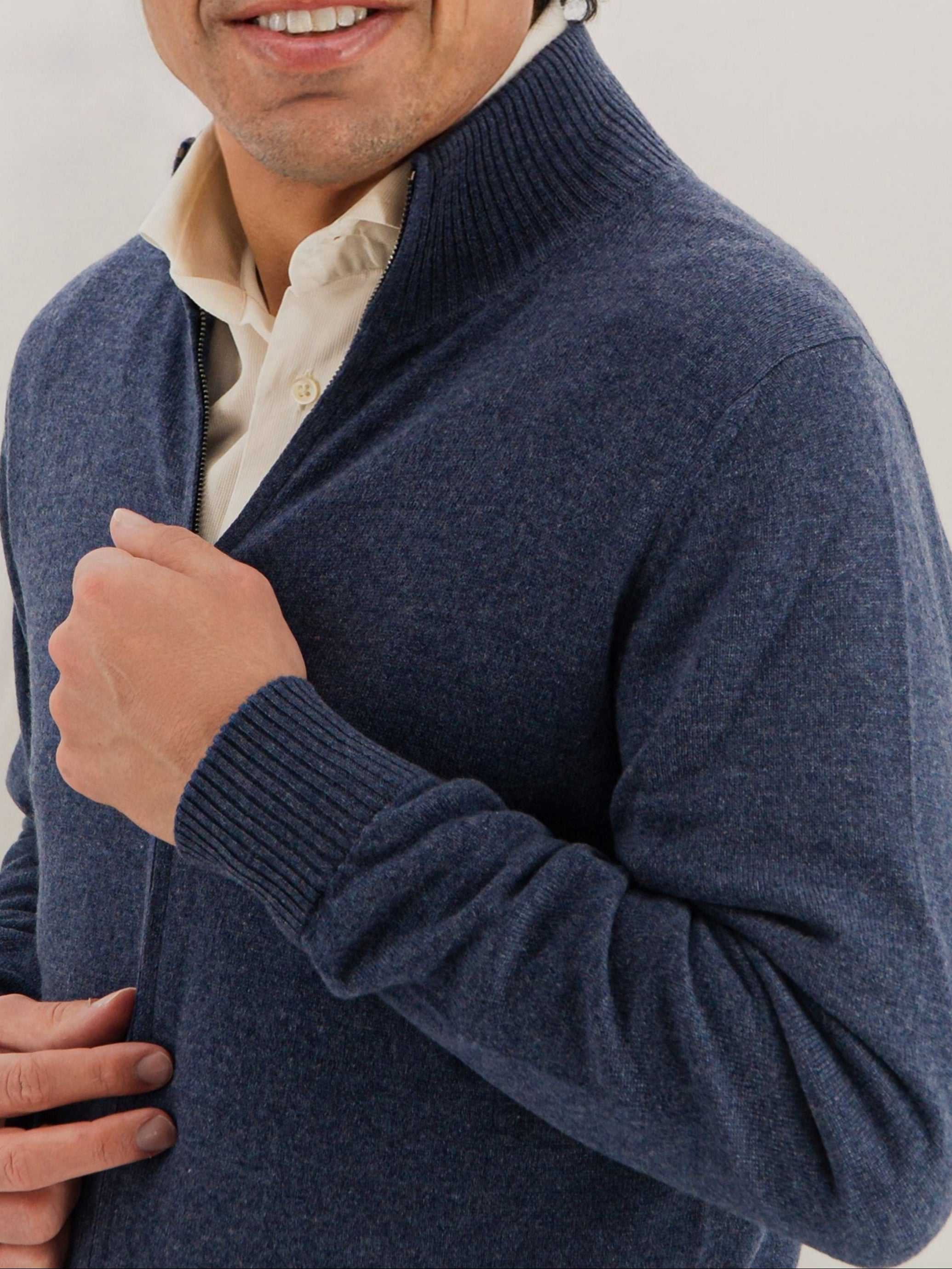 Full Zip 100% Cashmere Eclipse