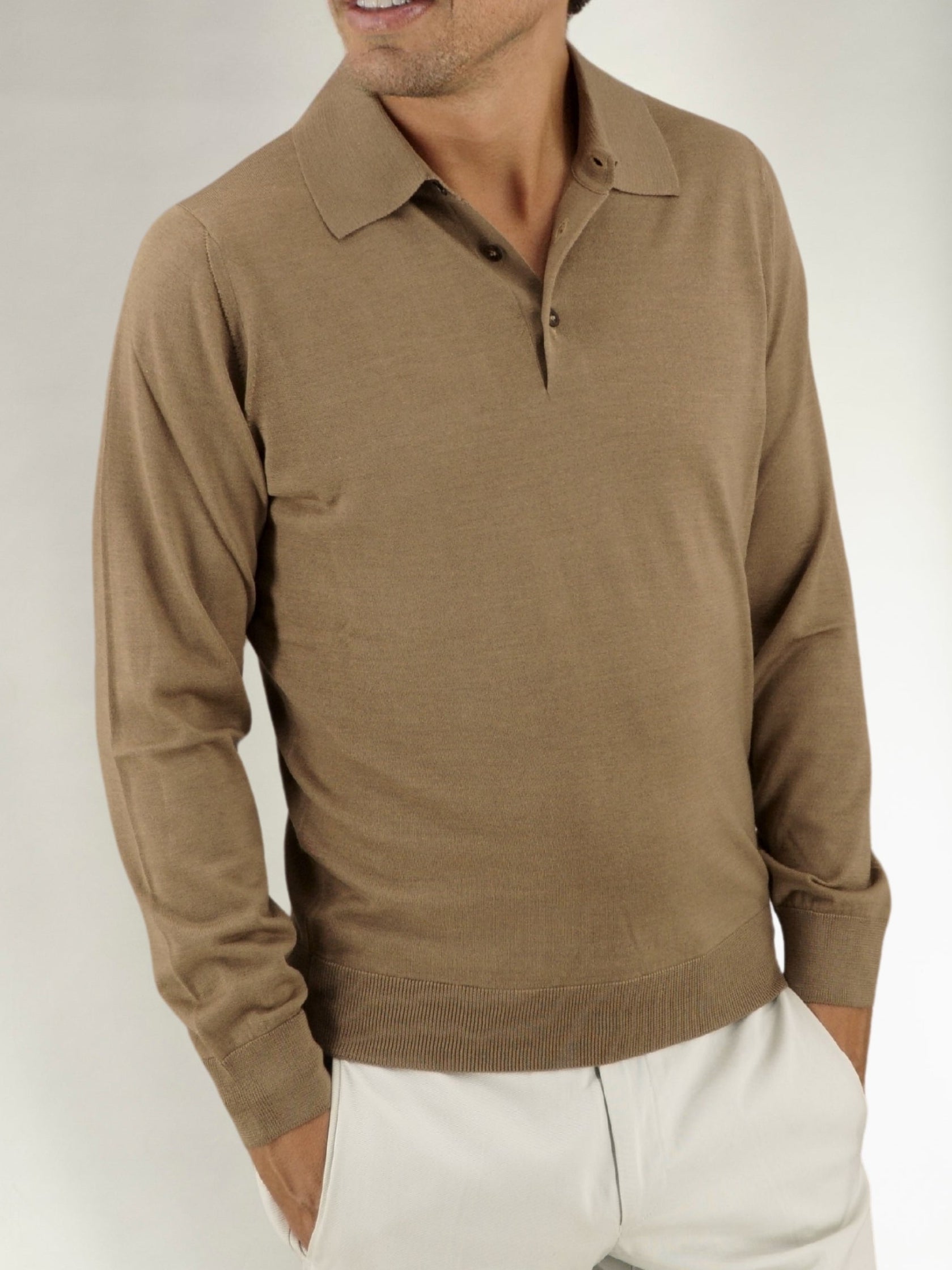 Polo in maglia Rhum Cashmere Lana e Seta