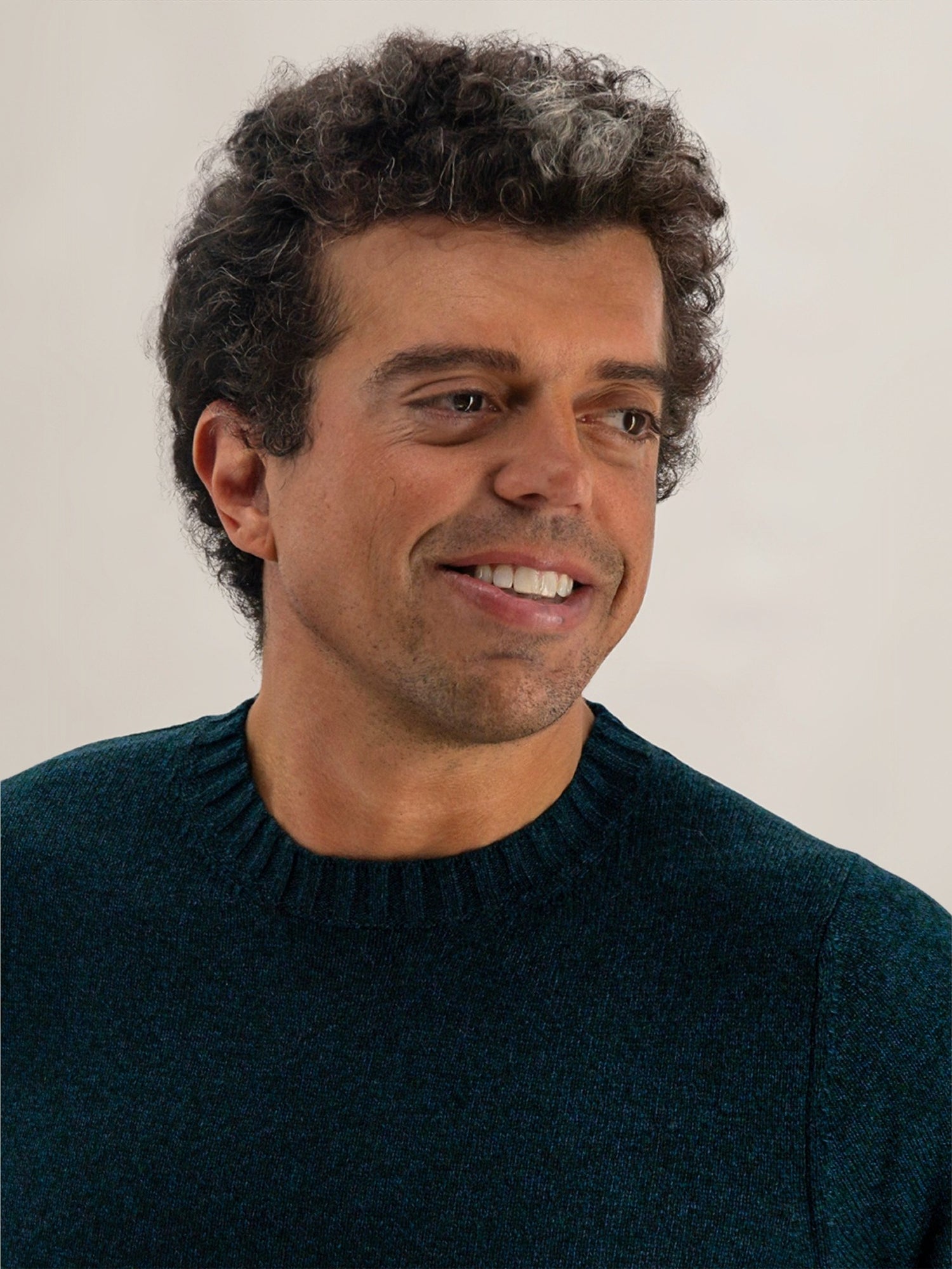 Girocollo Nuvola Verde Notte 100% Cashmere