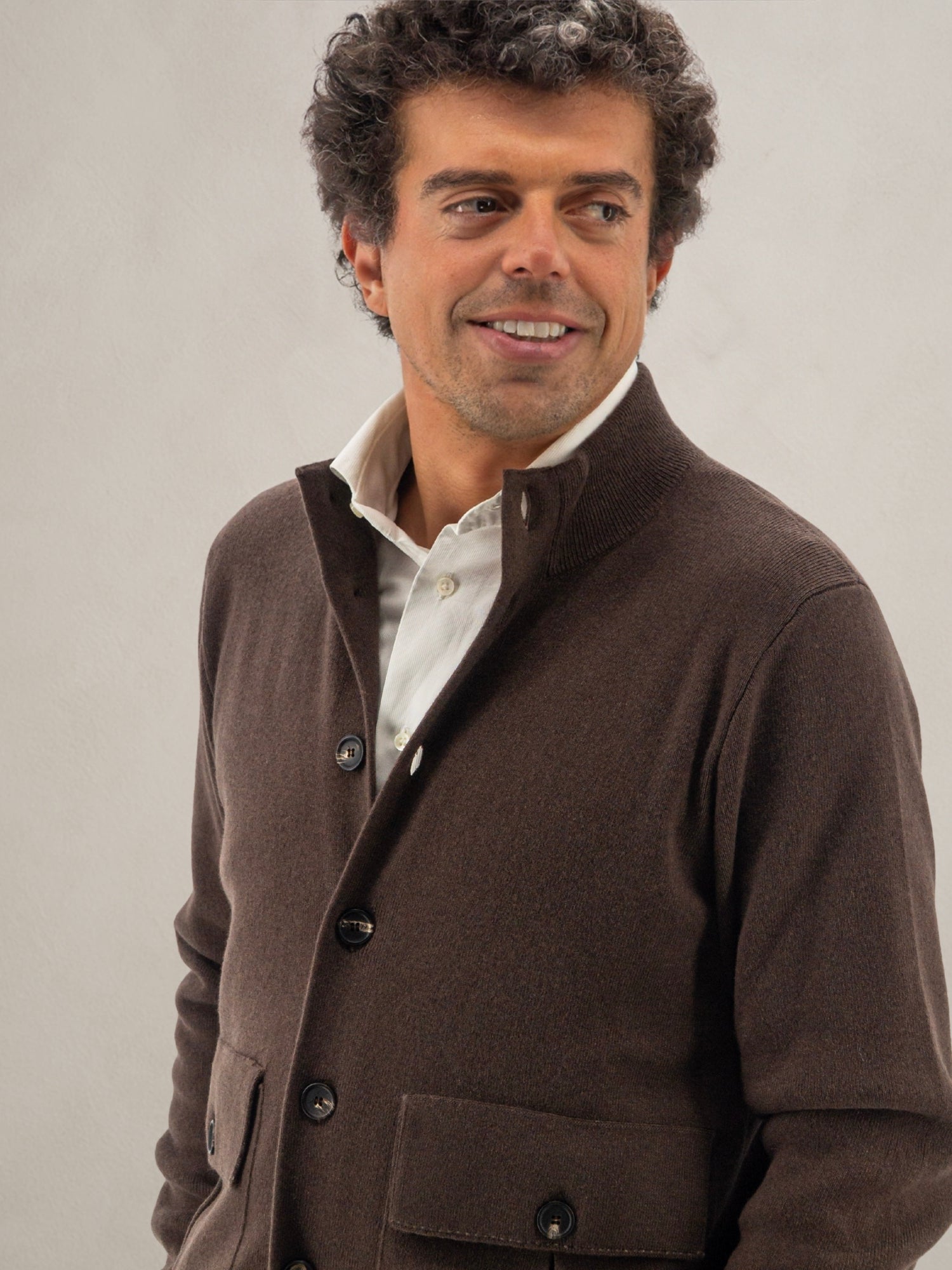 Bomber Milano Caffè 100% Cashmere