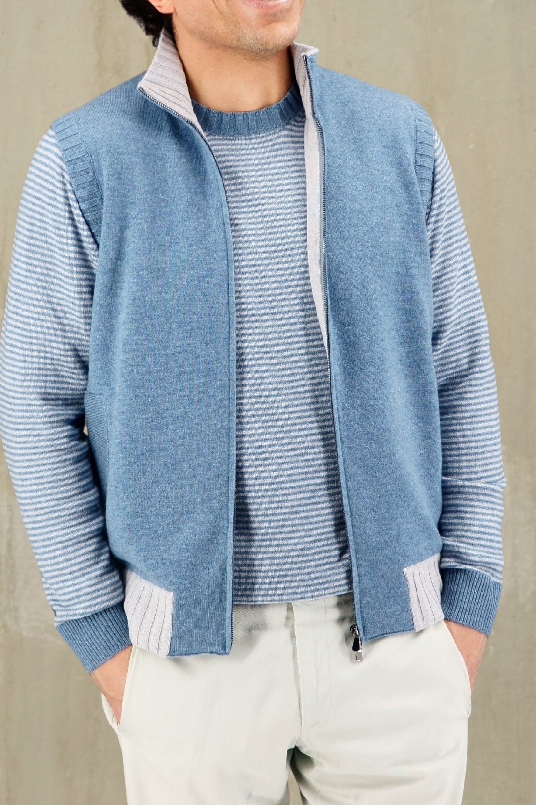 Double Vest Vela 100% Cashmere