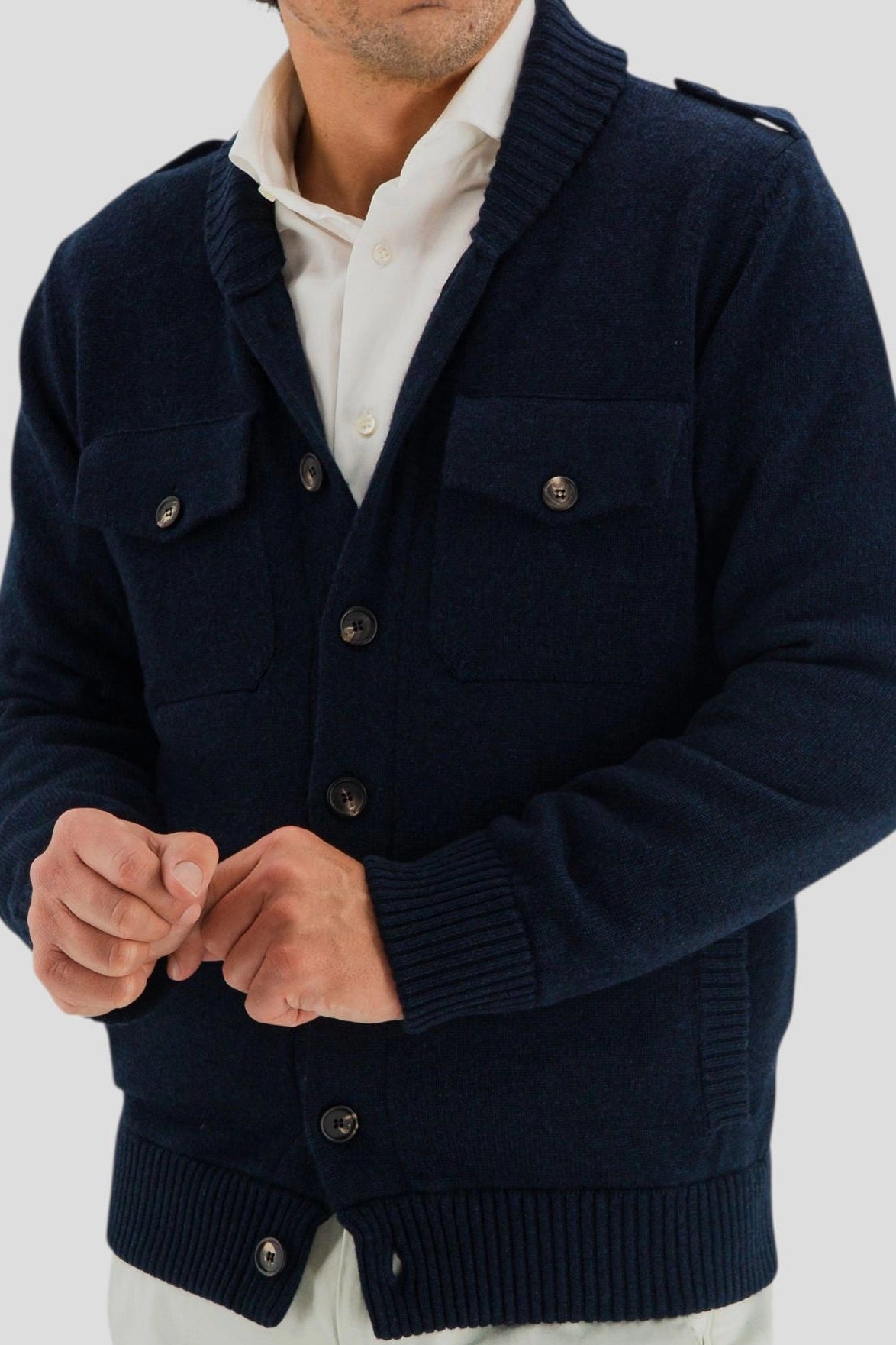 Giacca Brera Blu Navy 100% Cashmere
