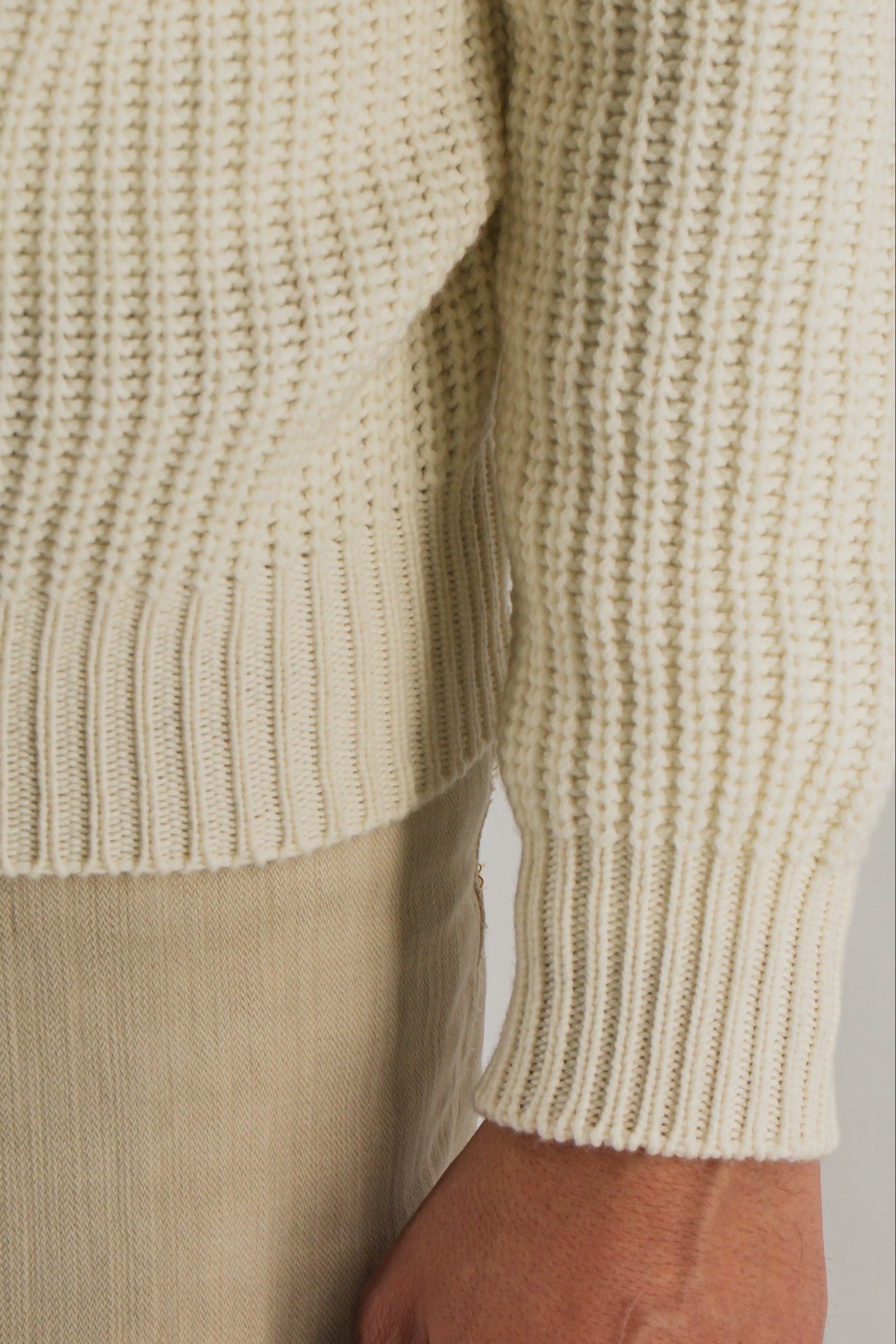 Cob Turtleneck Panna 100% Cashmere