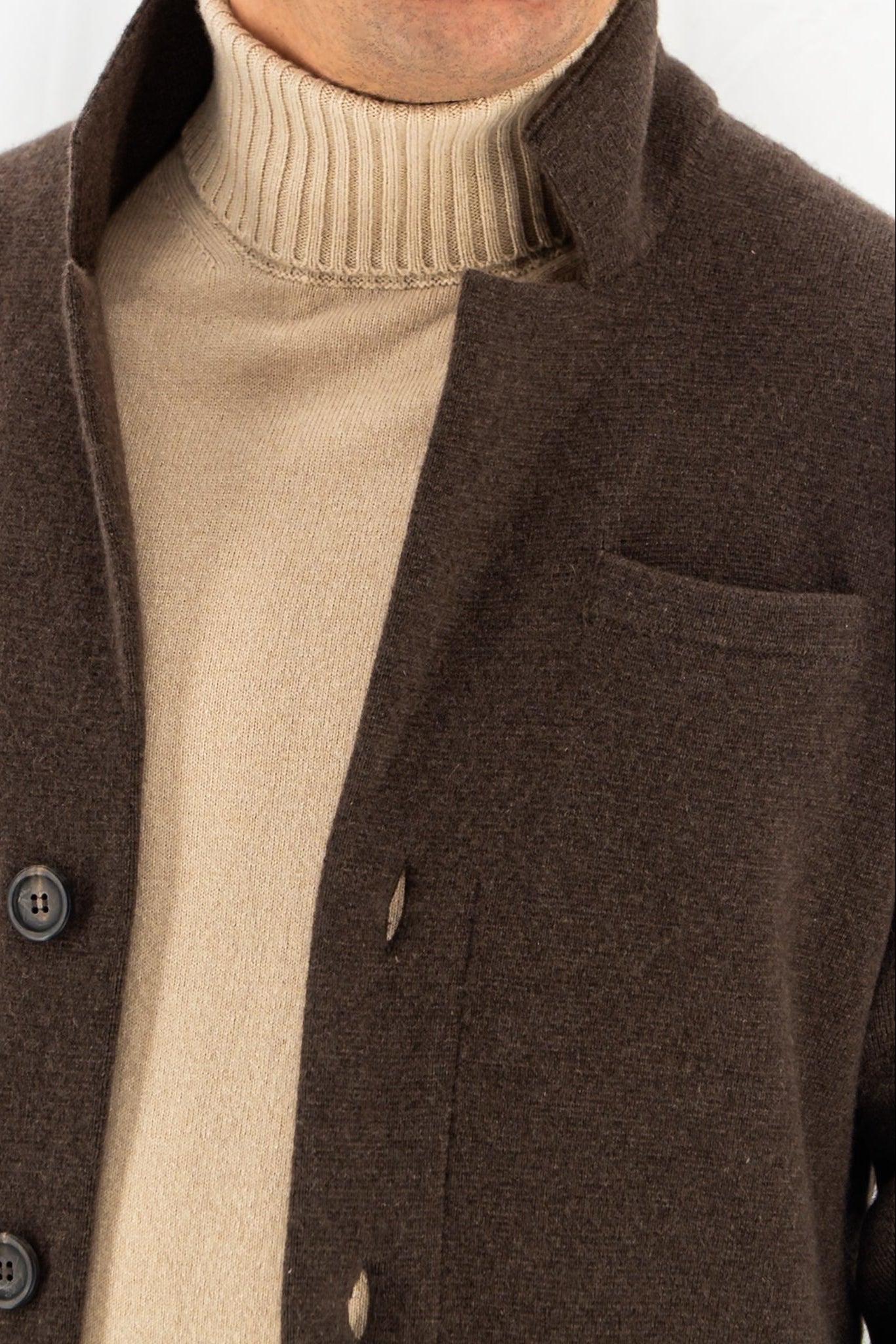 Knitted Blazer Peat 100% Cashmere
