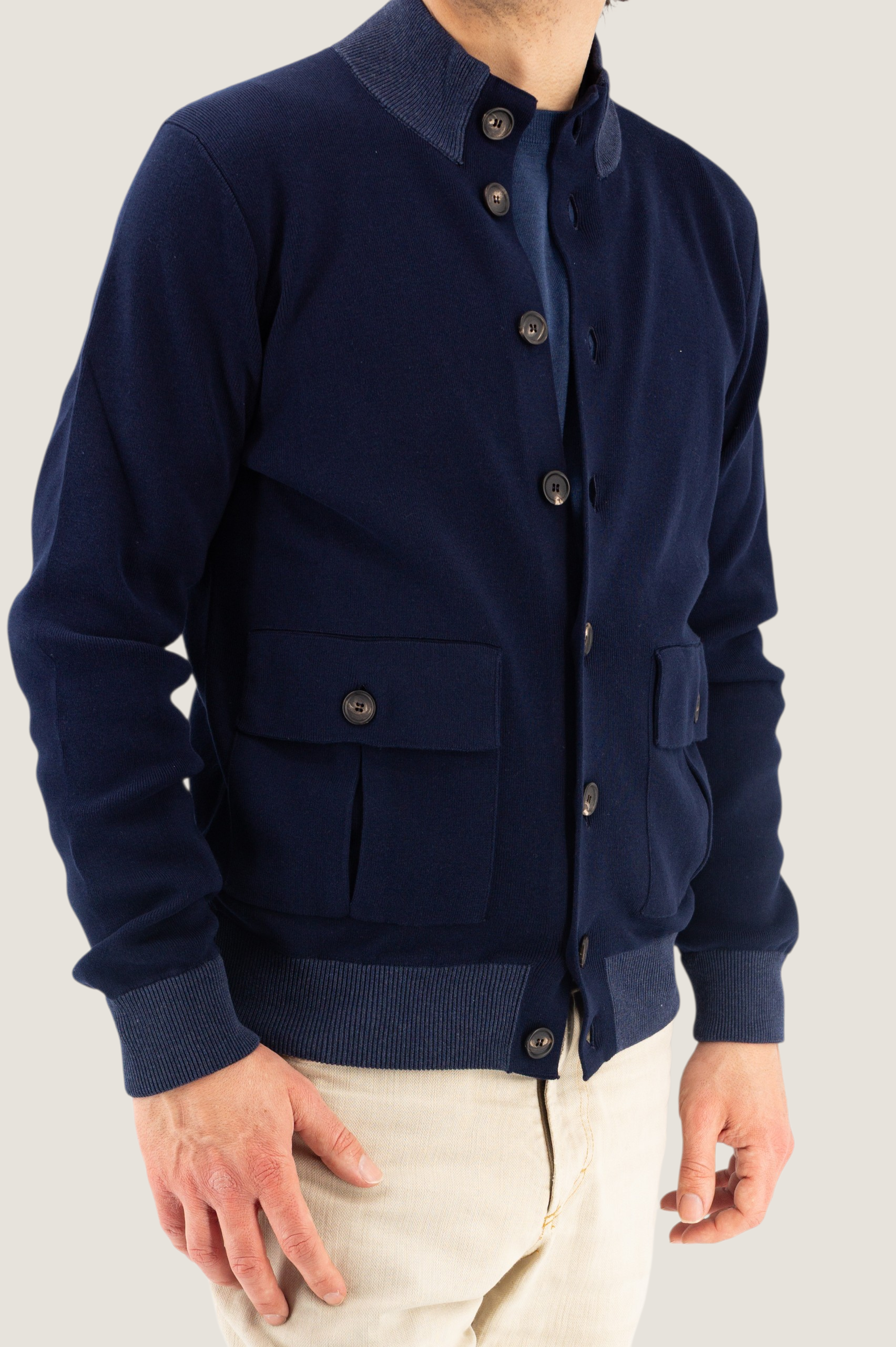 Portofino Bomber Navy 100% Cotton