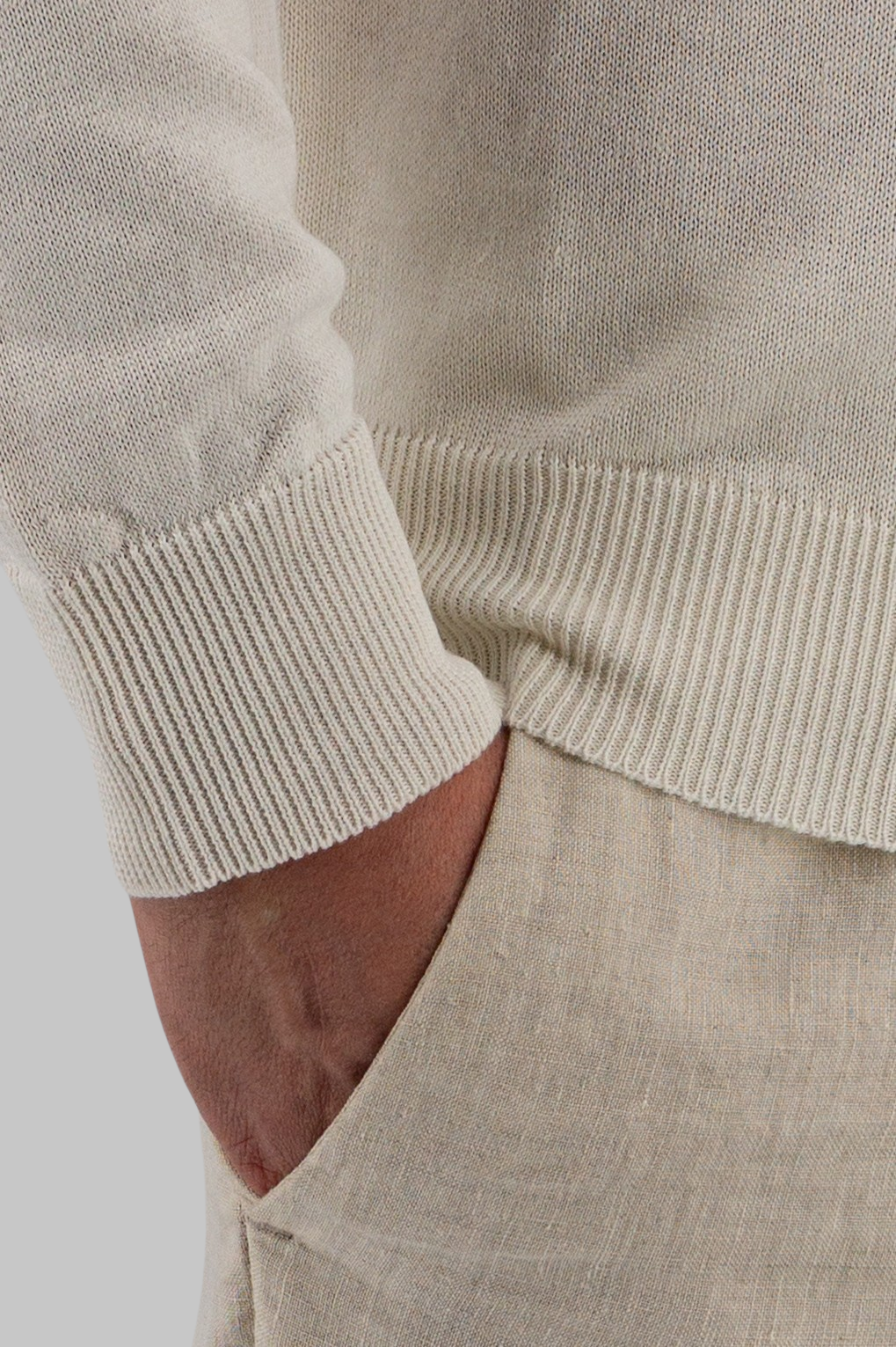 Polo Malibu ML Latte 68% Lino 32% Cotone