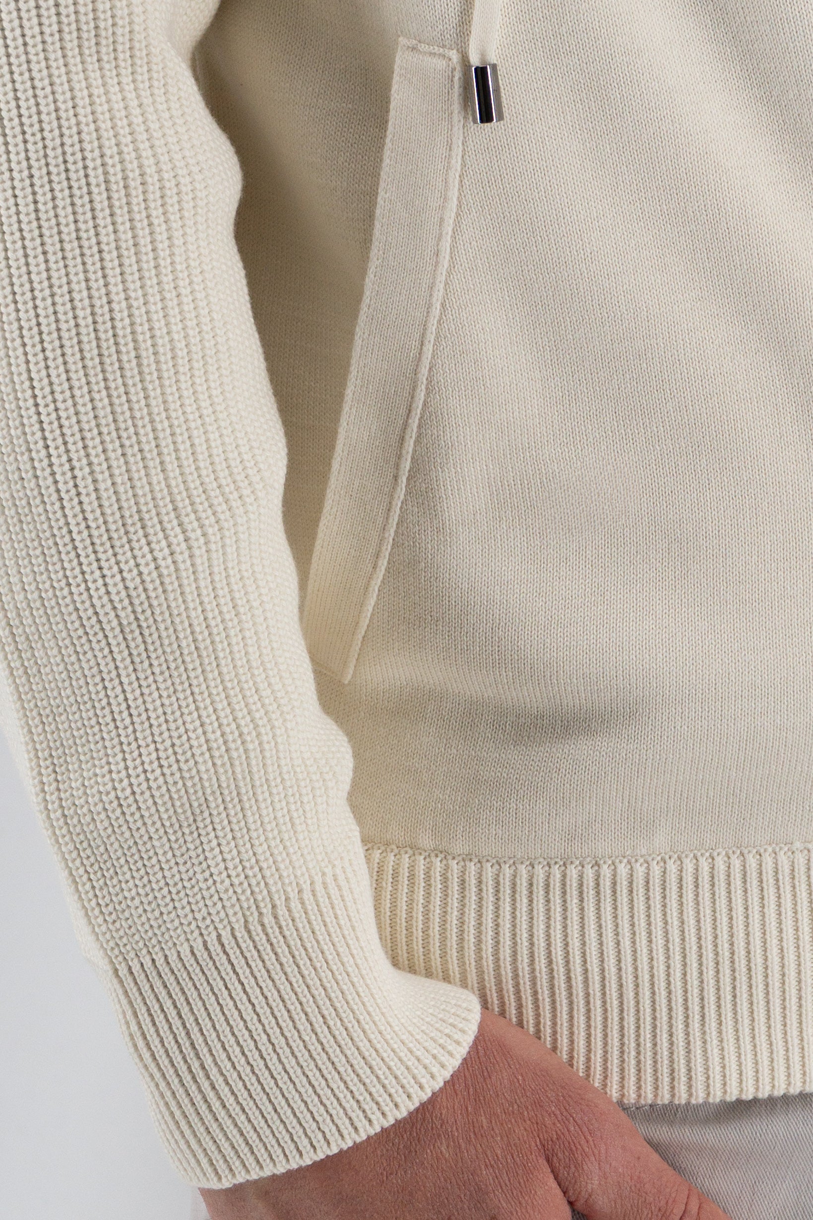 Bomber Riviera Latte 100% Cotone