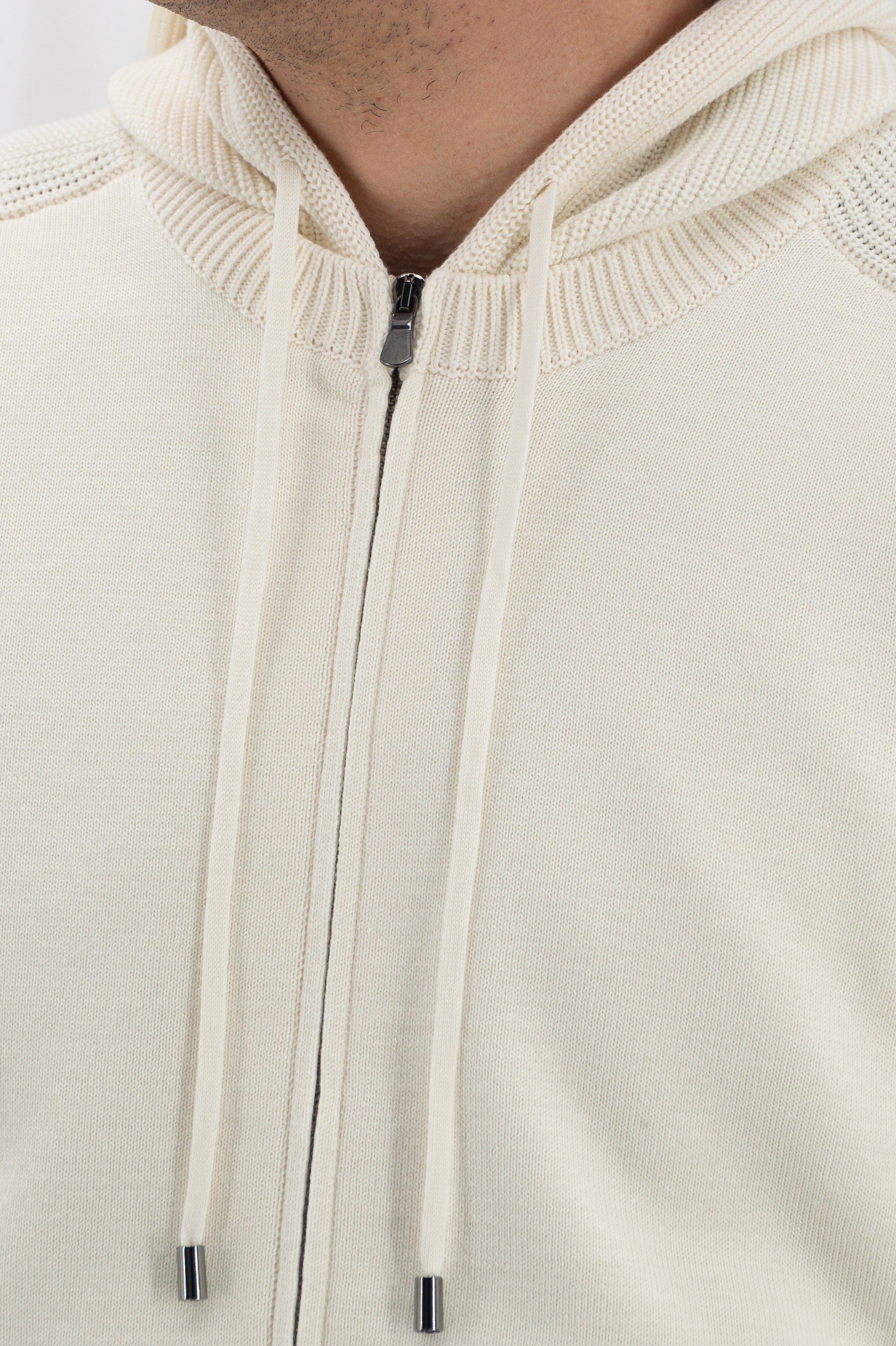 Bomber Riviera Latte 100% Cotone