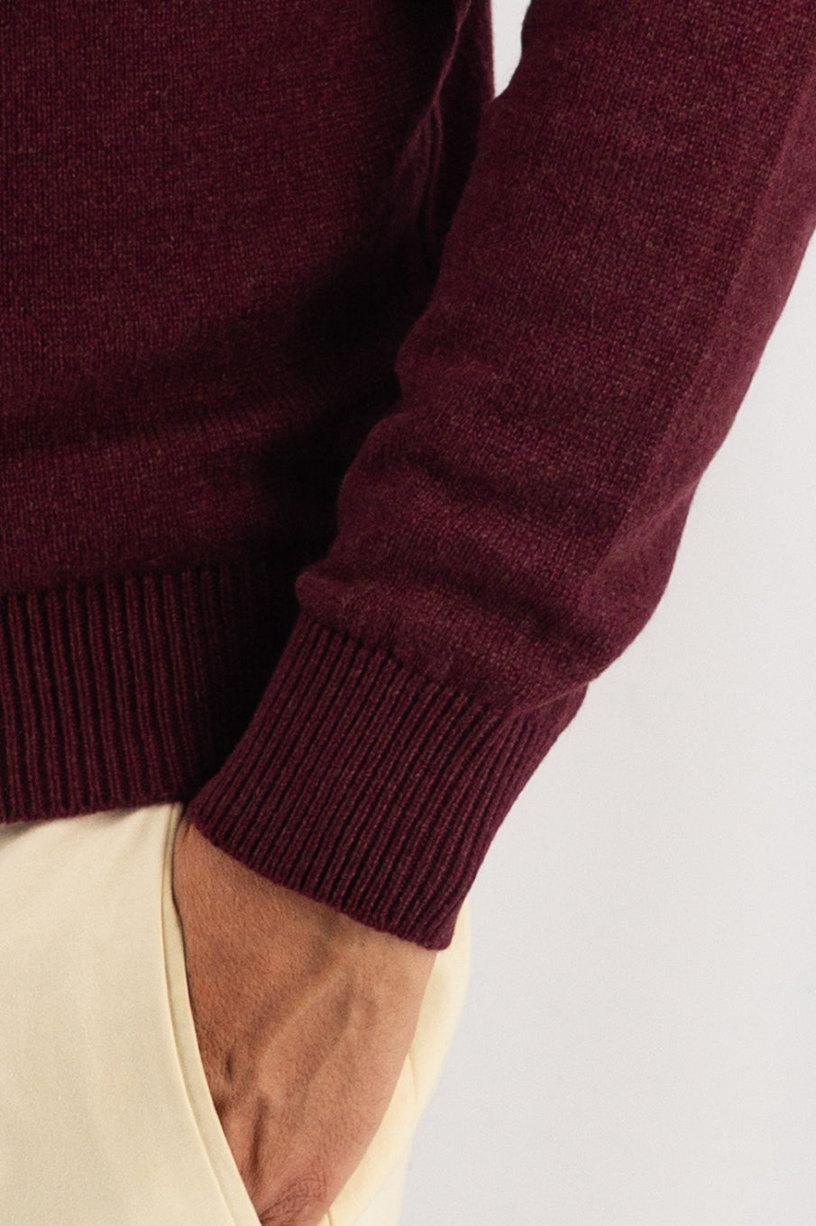 Girocollo Nuvola Bordeaux 100% Cashmere