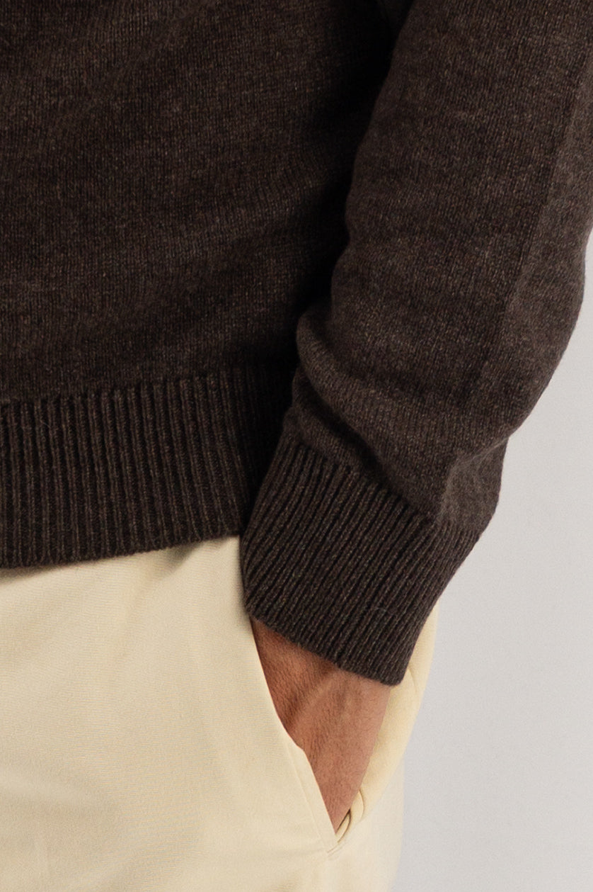Girocollo Nuvola Peat 100% Cashmere