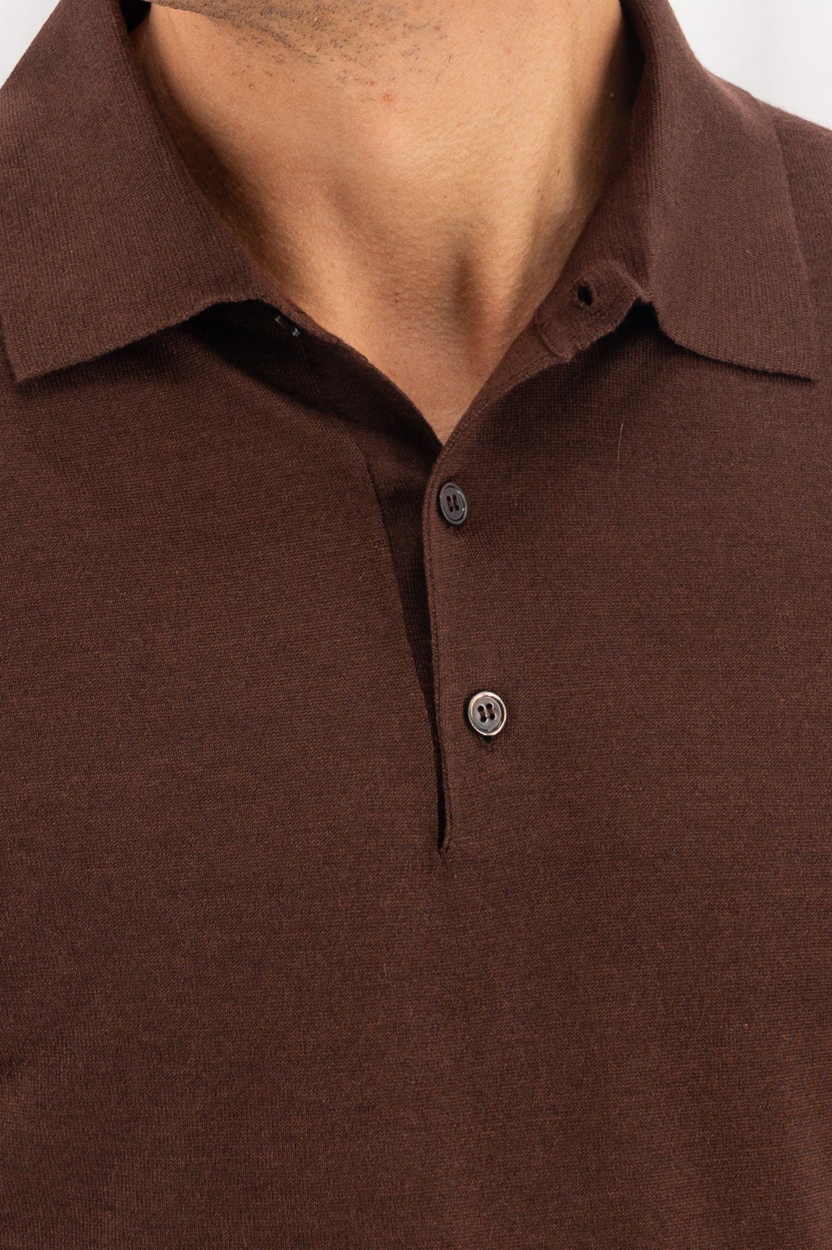 Polo in maglia Chocomel Cashmere Lana e Seta