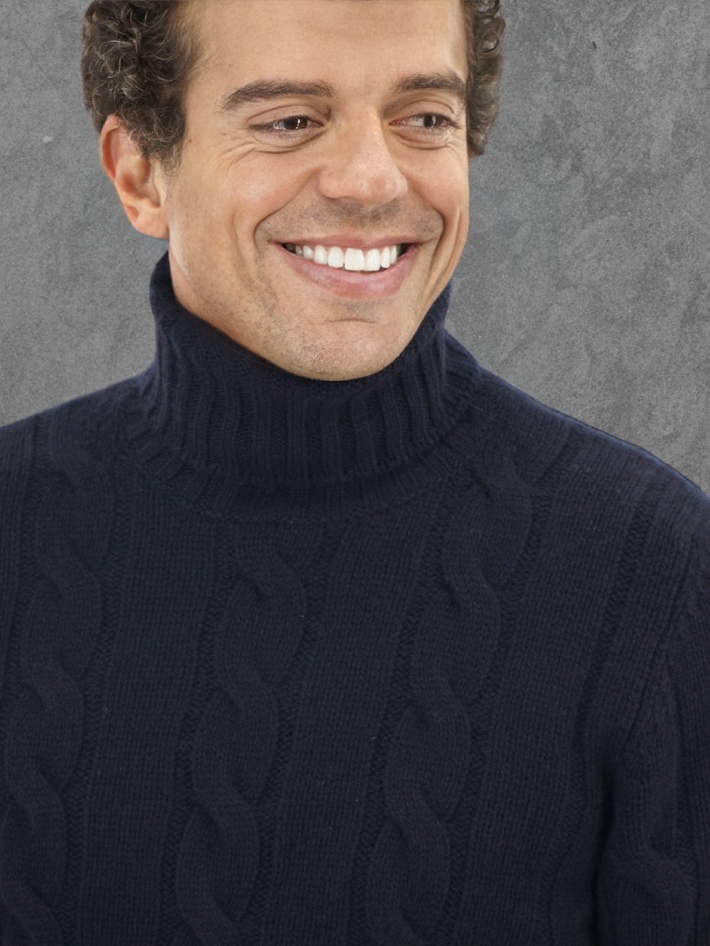 Dolcevita Treccia Larga Dark Blu 100% Cashmere