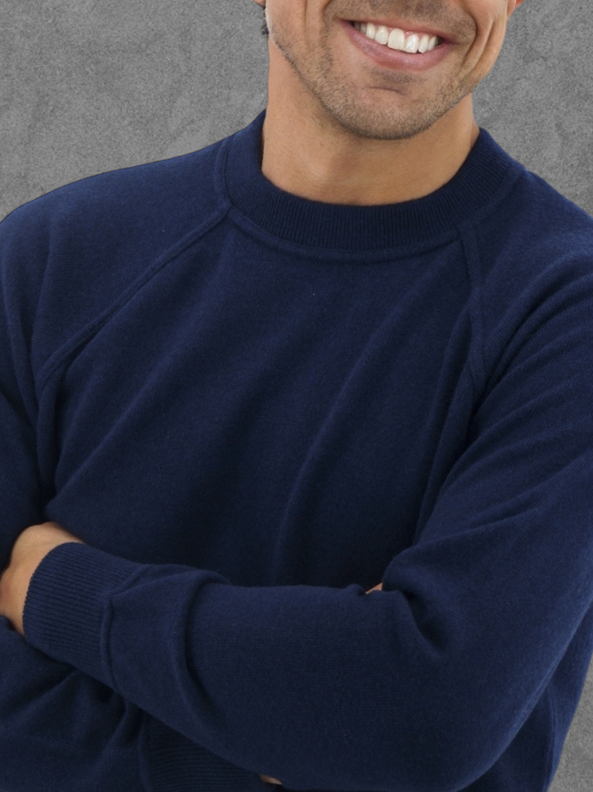 Felpa Girocollo Stonenavy 100% Cashmere