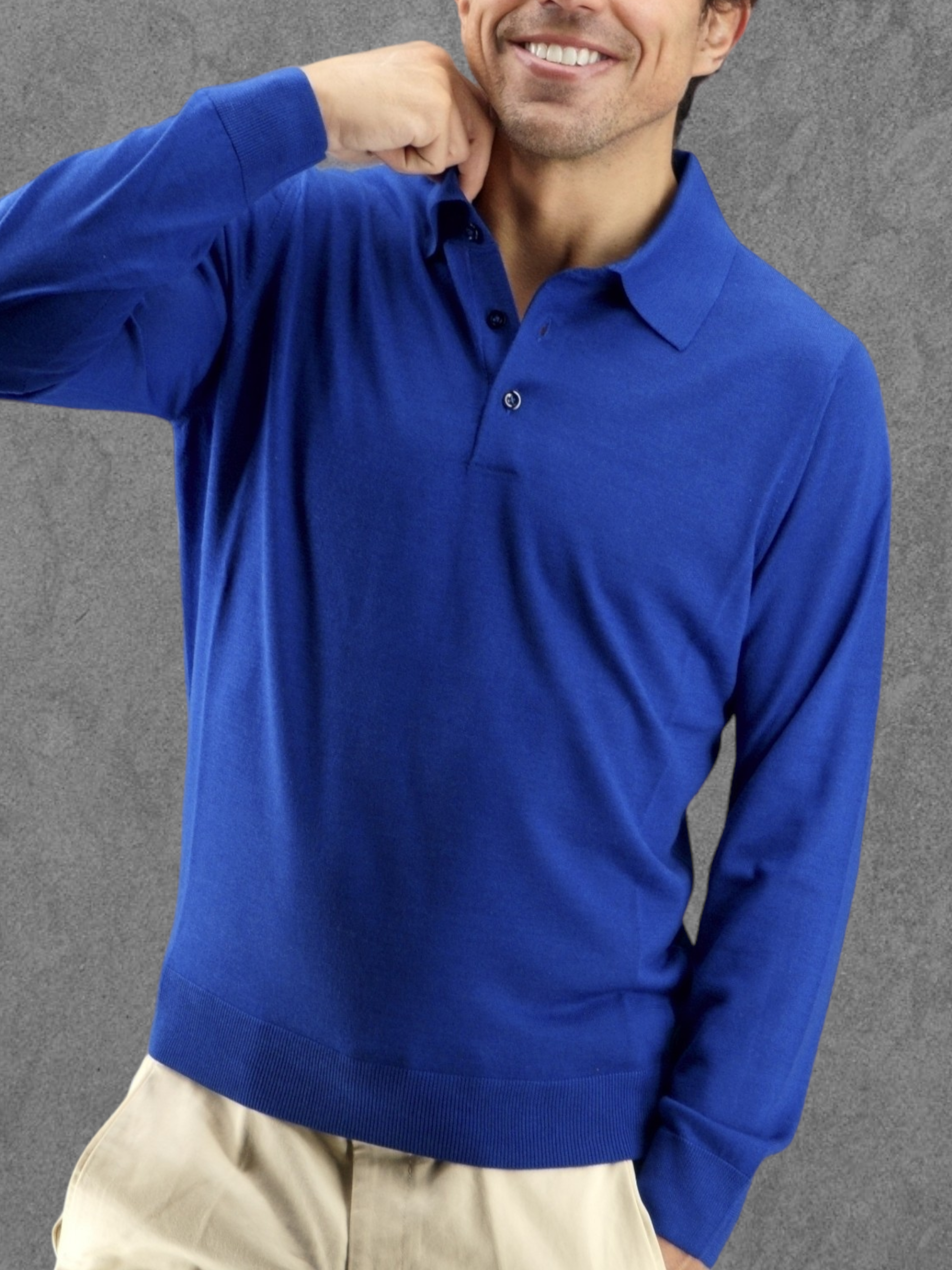 Polo in maglia Riviera Cashmere Lana e Seta