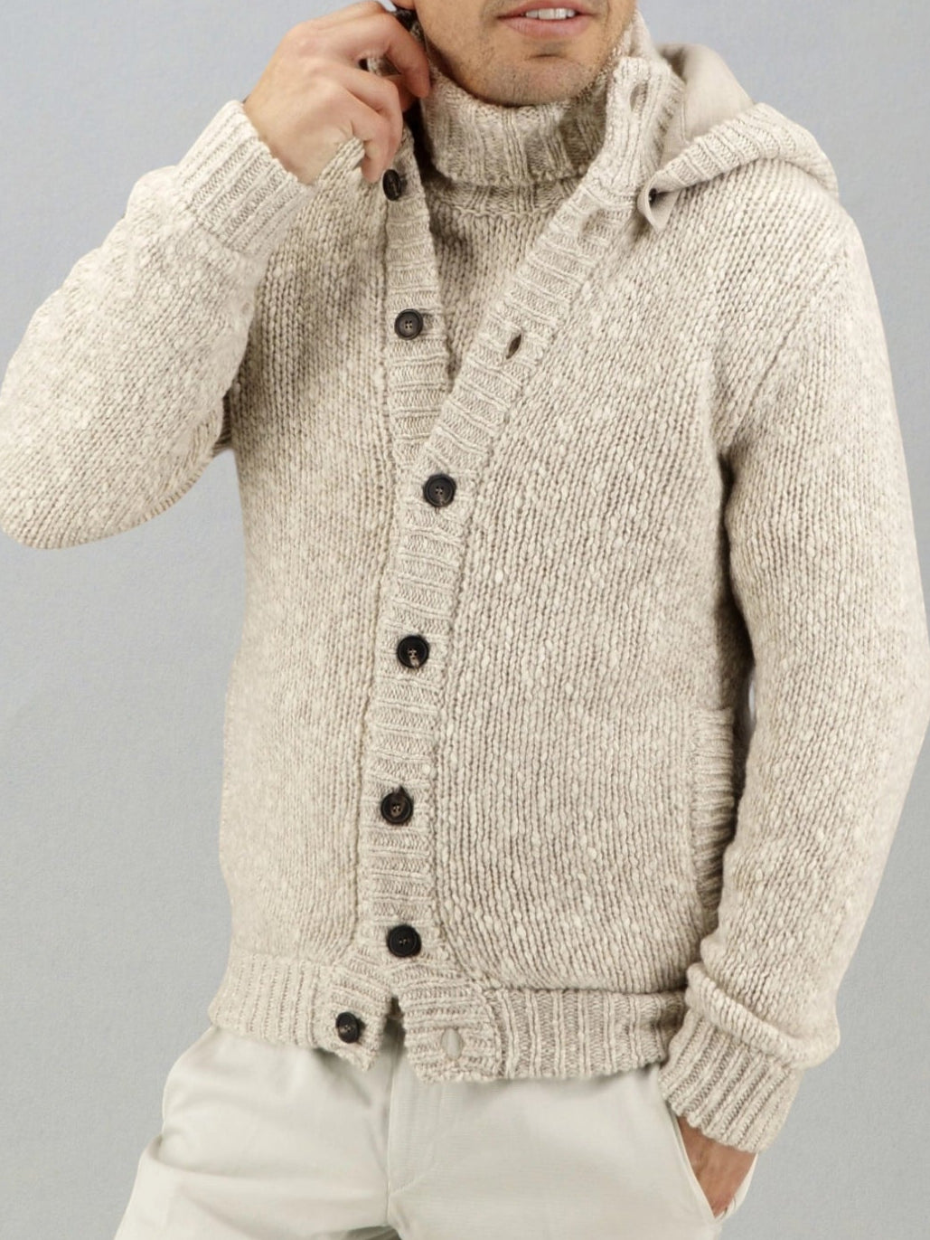 BOMBER GLEN NATURALE WOOL AND CASHMERE