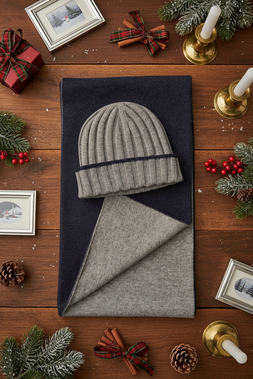 Sciarpa + Cappelo Indigo Mood