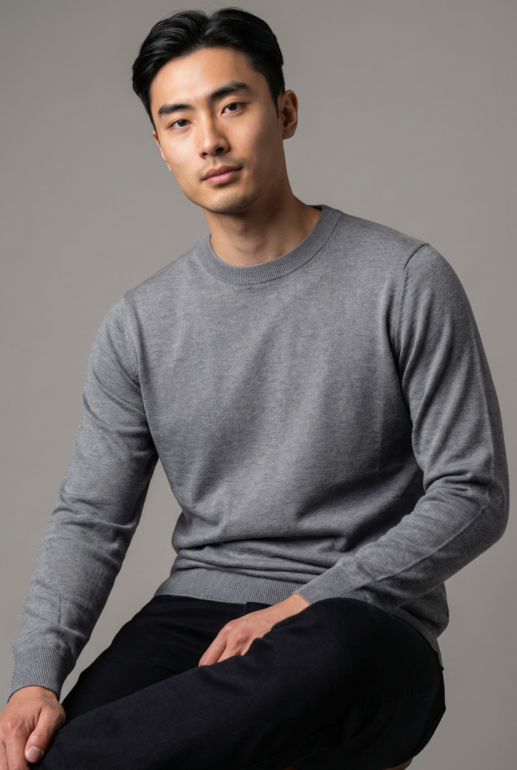 T-Shirt Maniche Lunghe Iron 100% Seta