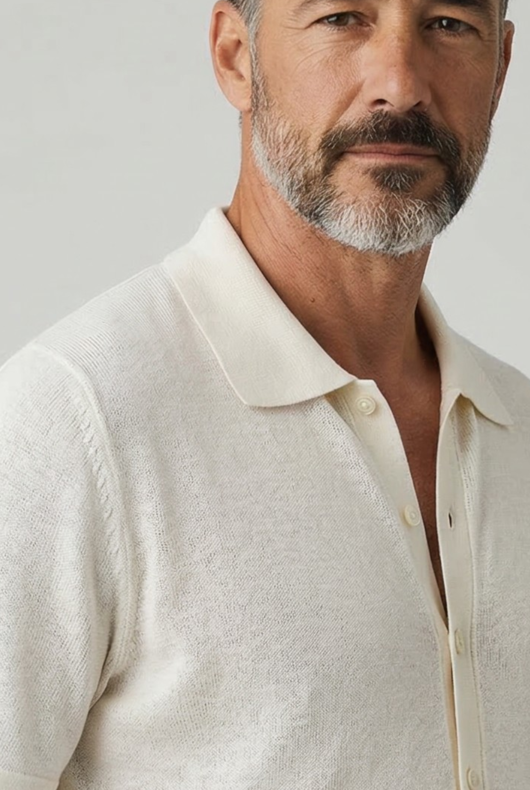 Aria Shirt Latte 68% Lino 32% Cotone