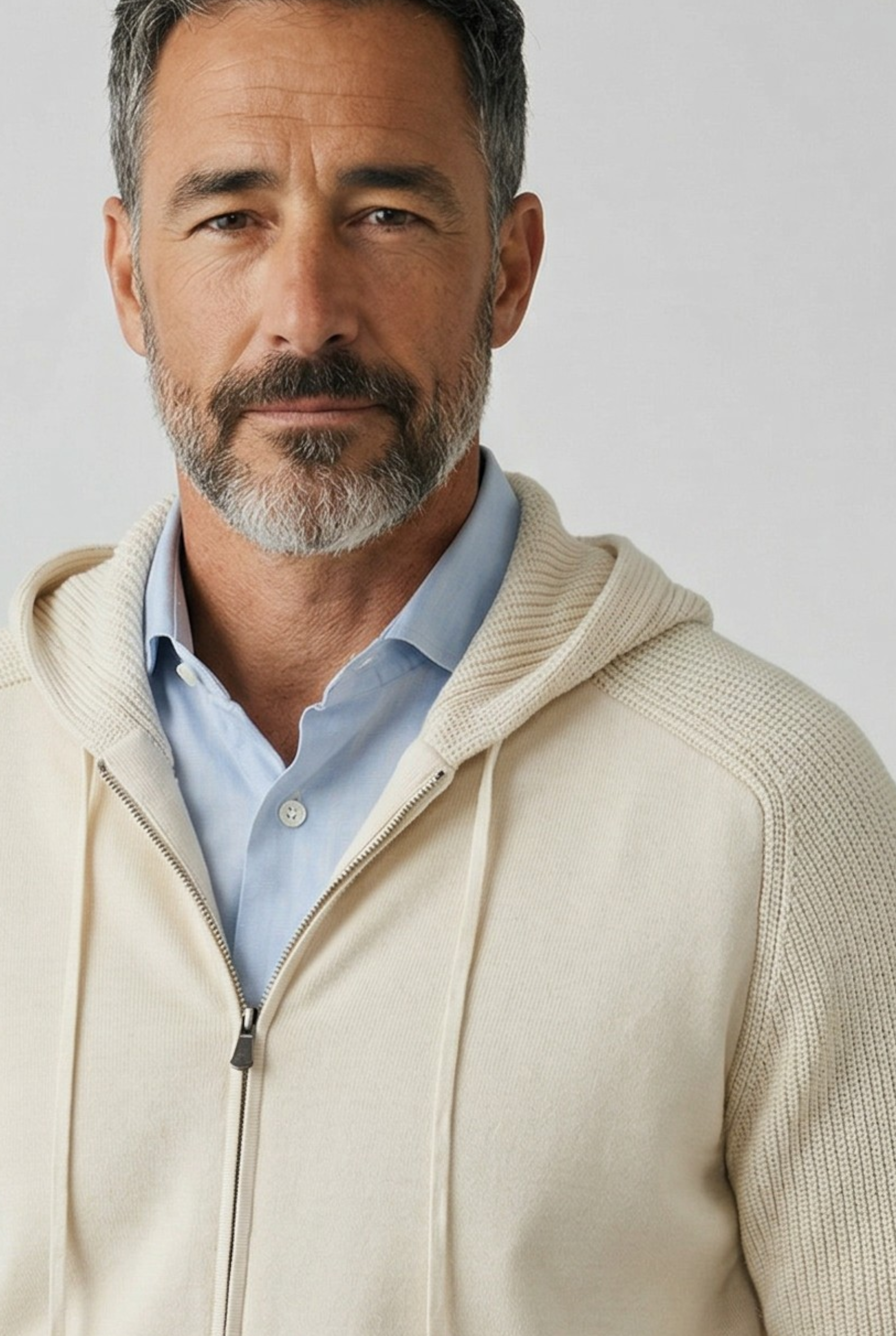 Bomber Riviera Latte 100% Cotone