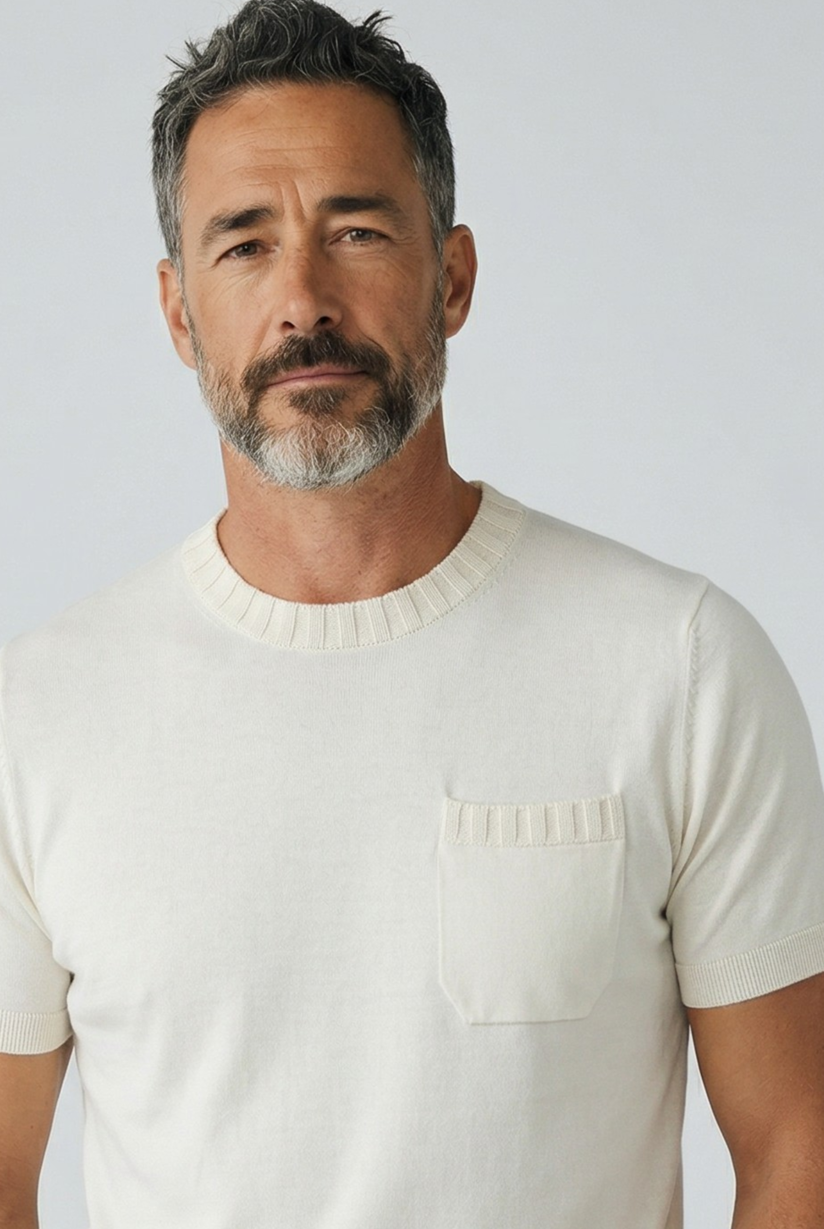 T-Shirt Costiera Latte 100% Cotone