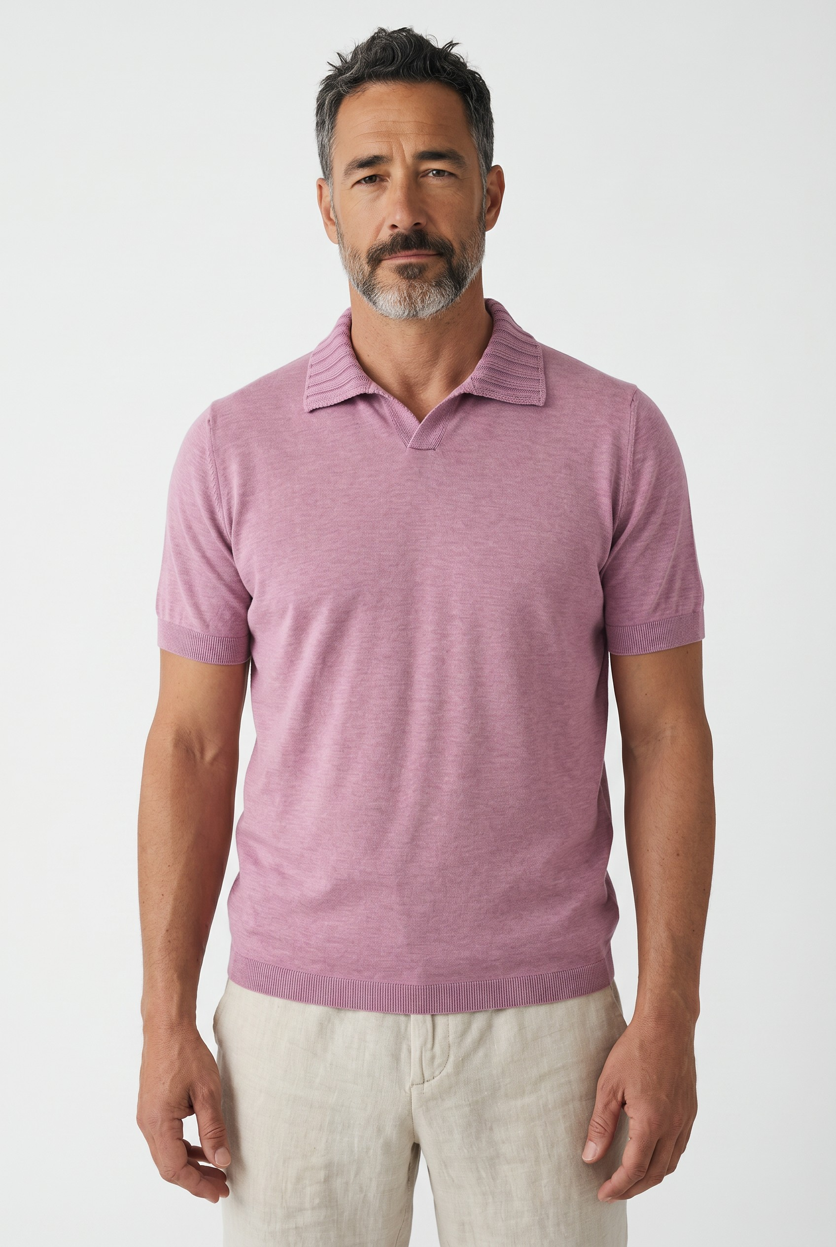 Polo Costiera Poignant Pink 100% Cotton