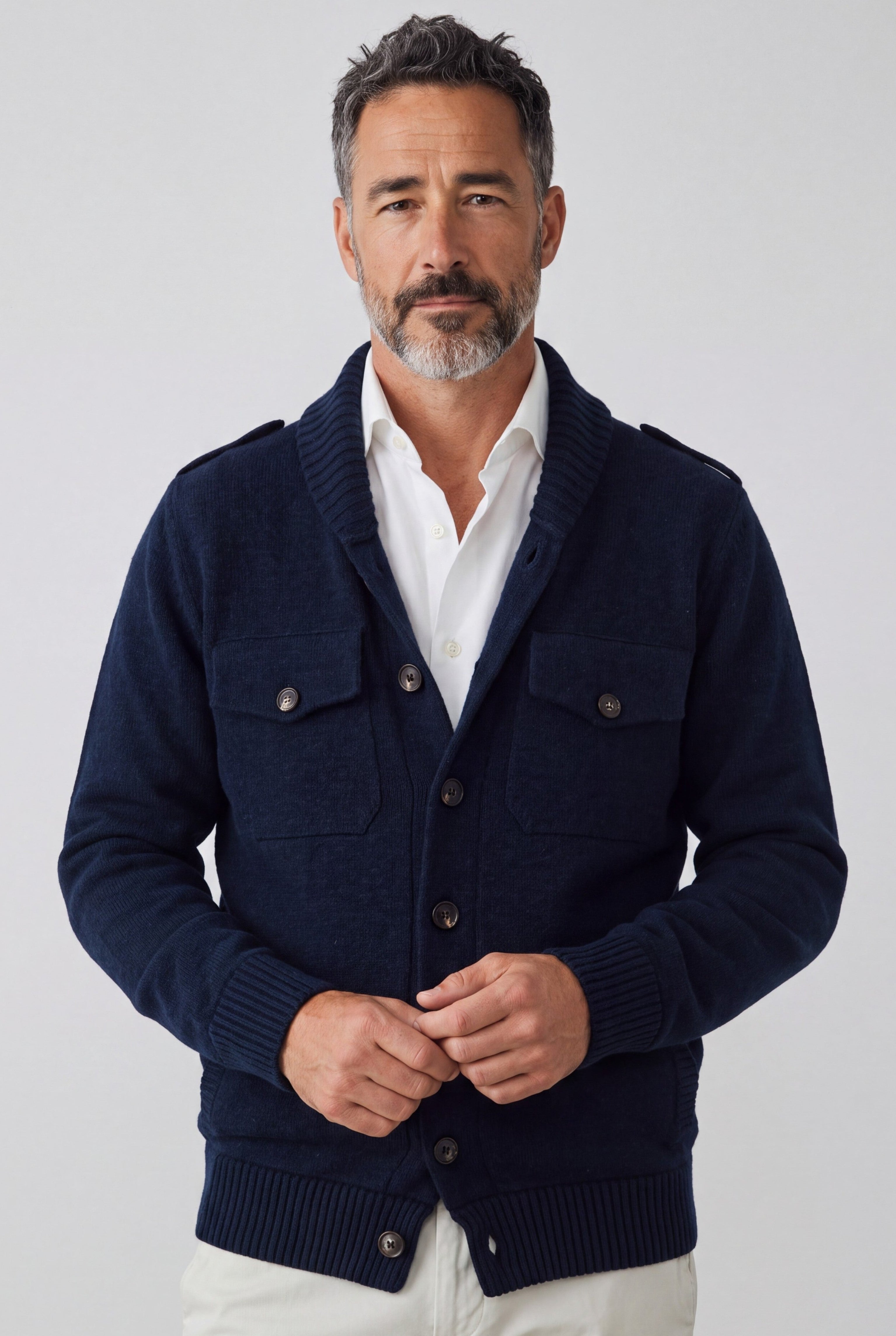 Giacca Brera Blu Navy 100% Cashmere