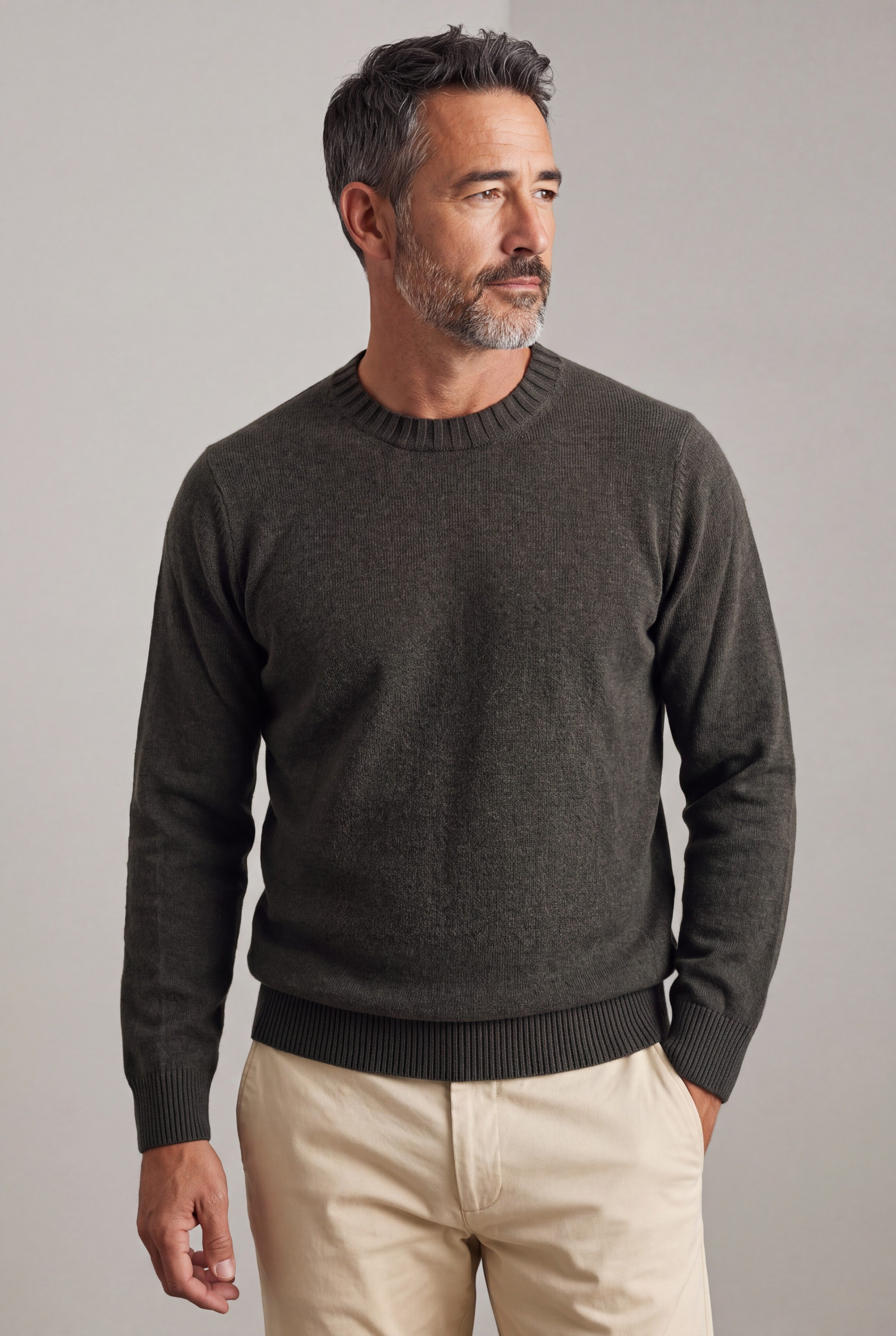 Girocollo Nuvola Loden 100% Cashmere