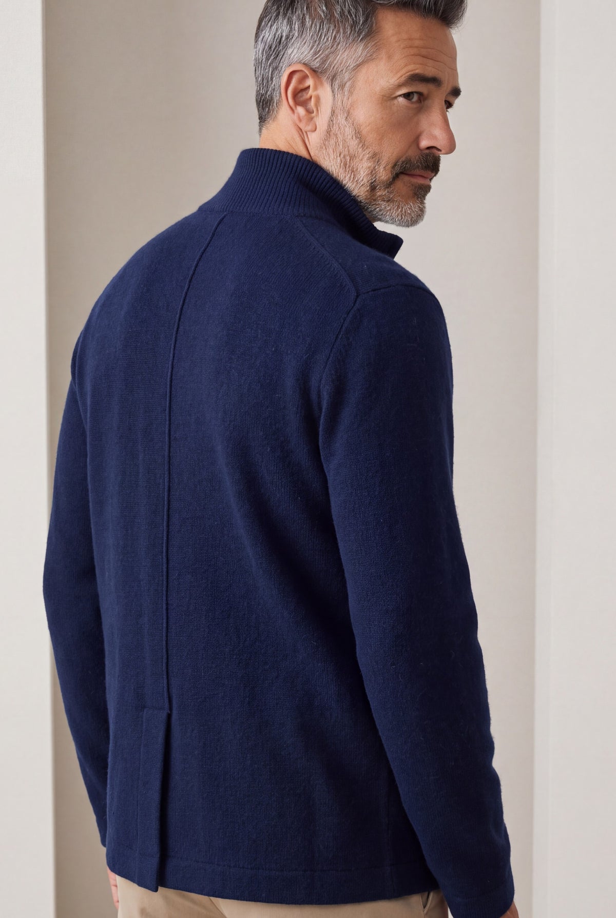 Maglia Blazer Peacoat 100% Cashmere