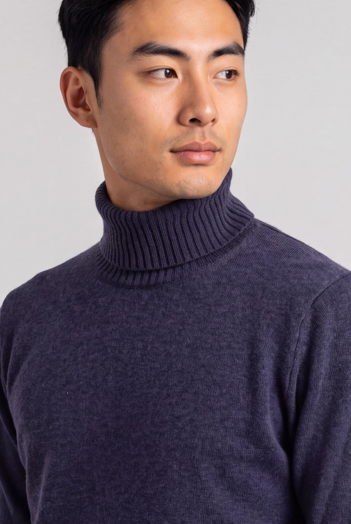 Dolcevita Classic Purple Grey 100% Cashmere