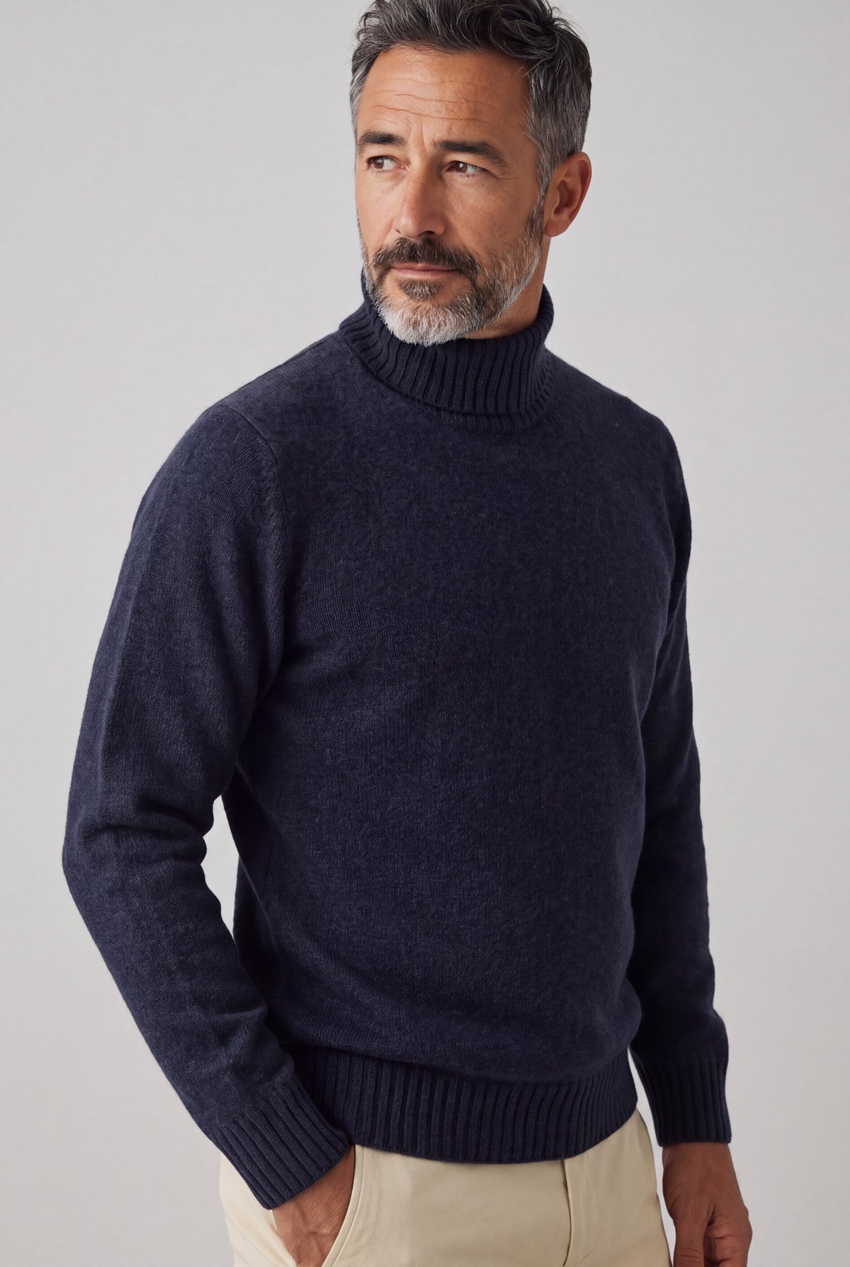 Dolcevita Fleece 100% Cashmere Bluewash