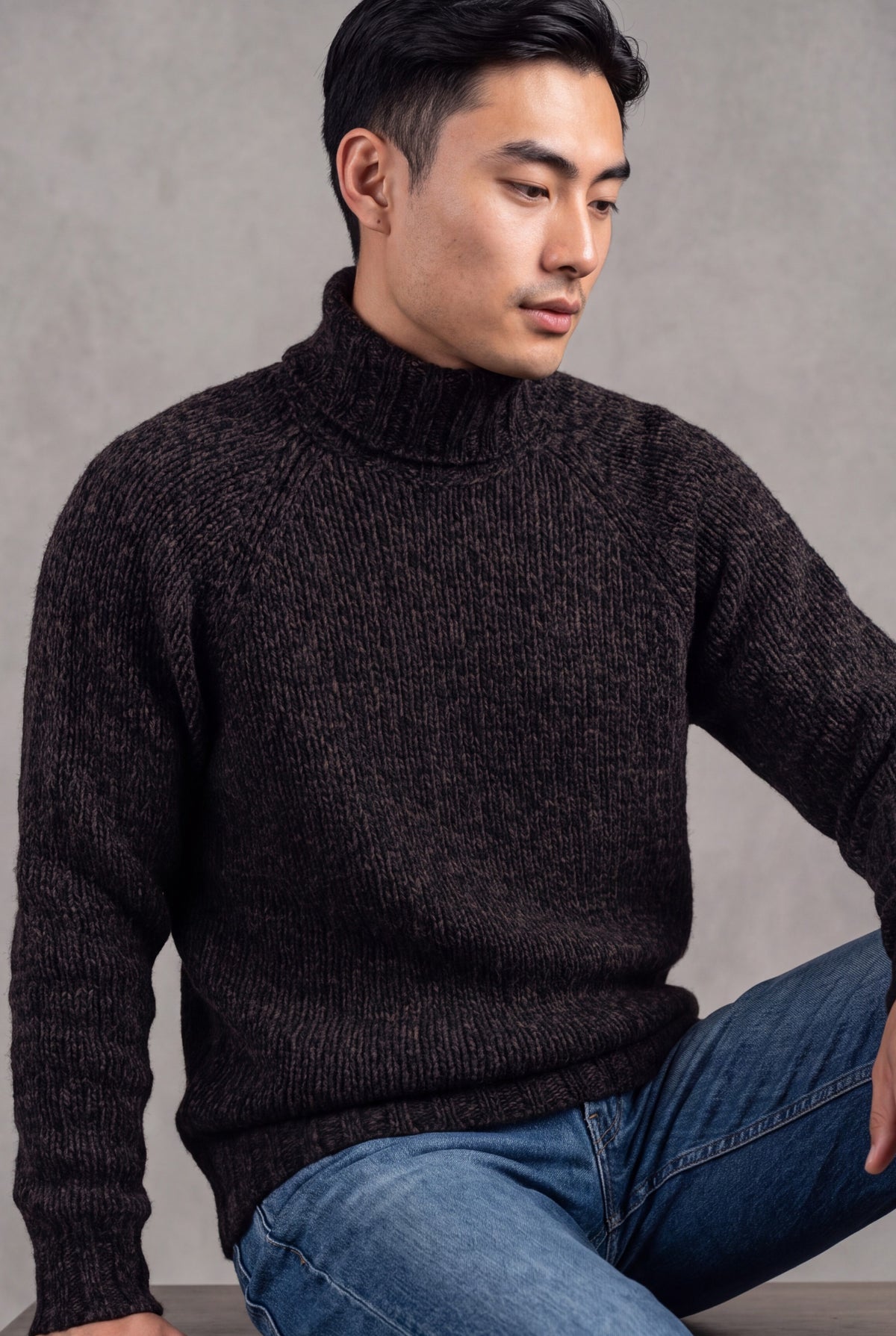 TURTLENECK GLEN MORO WOOL AND CASHMERE