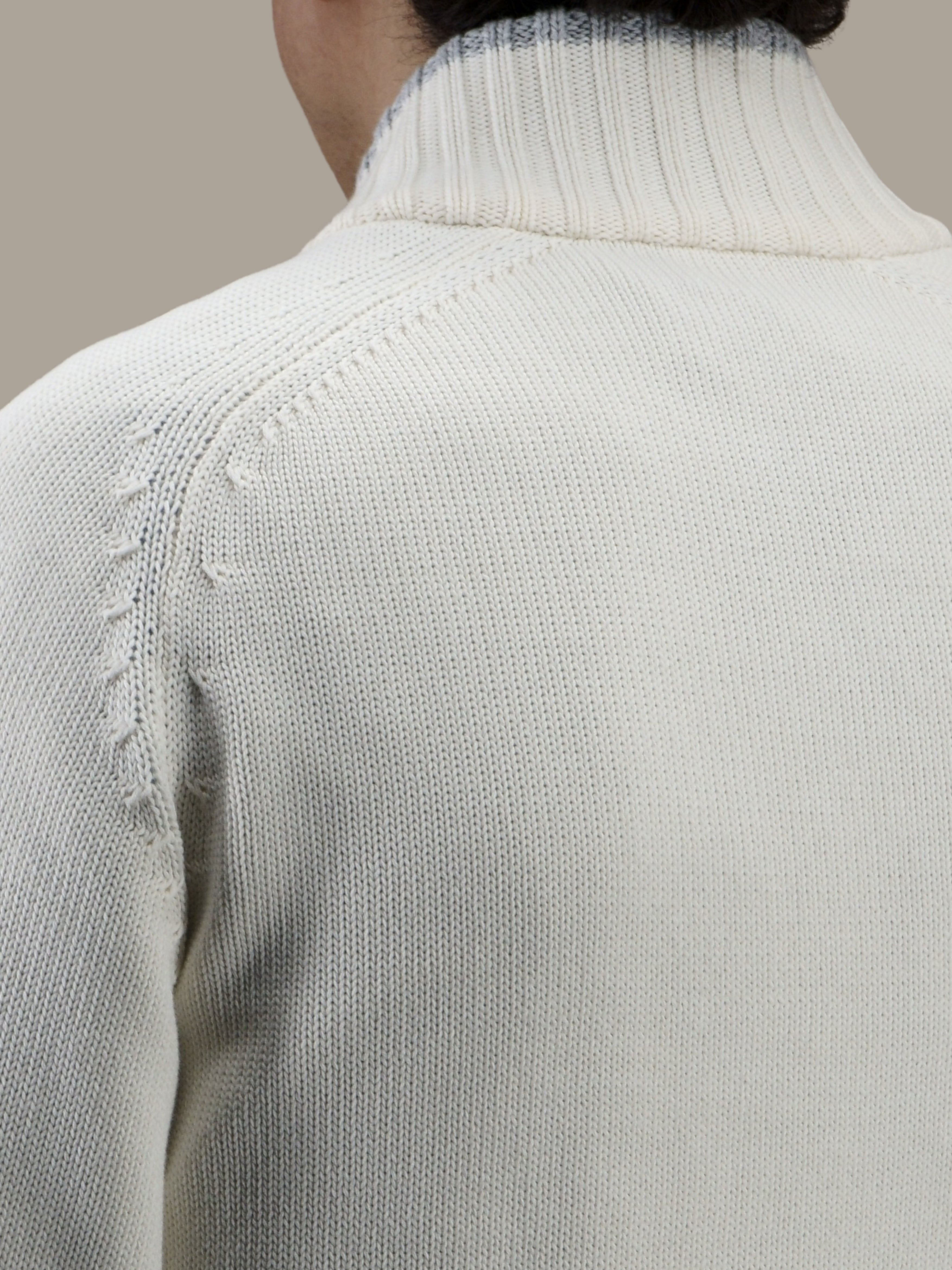 College Bomber Bianco 100% Cotton