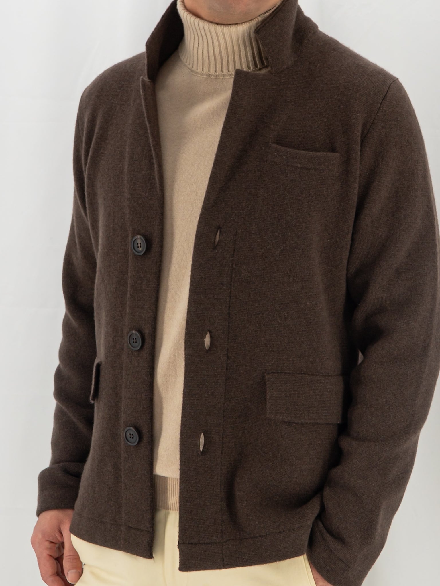 Maglia Blazer Peat 100% Cashmere