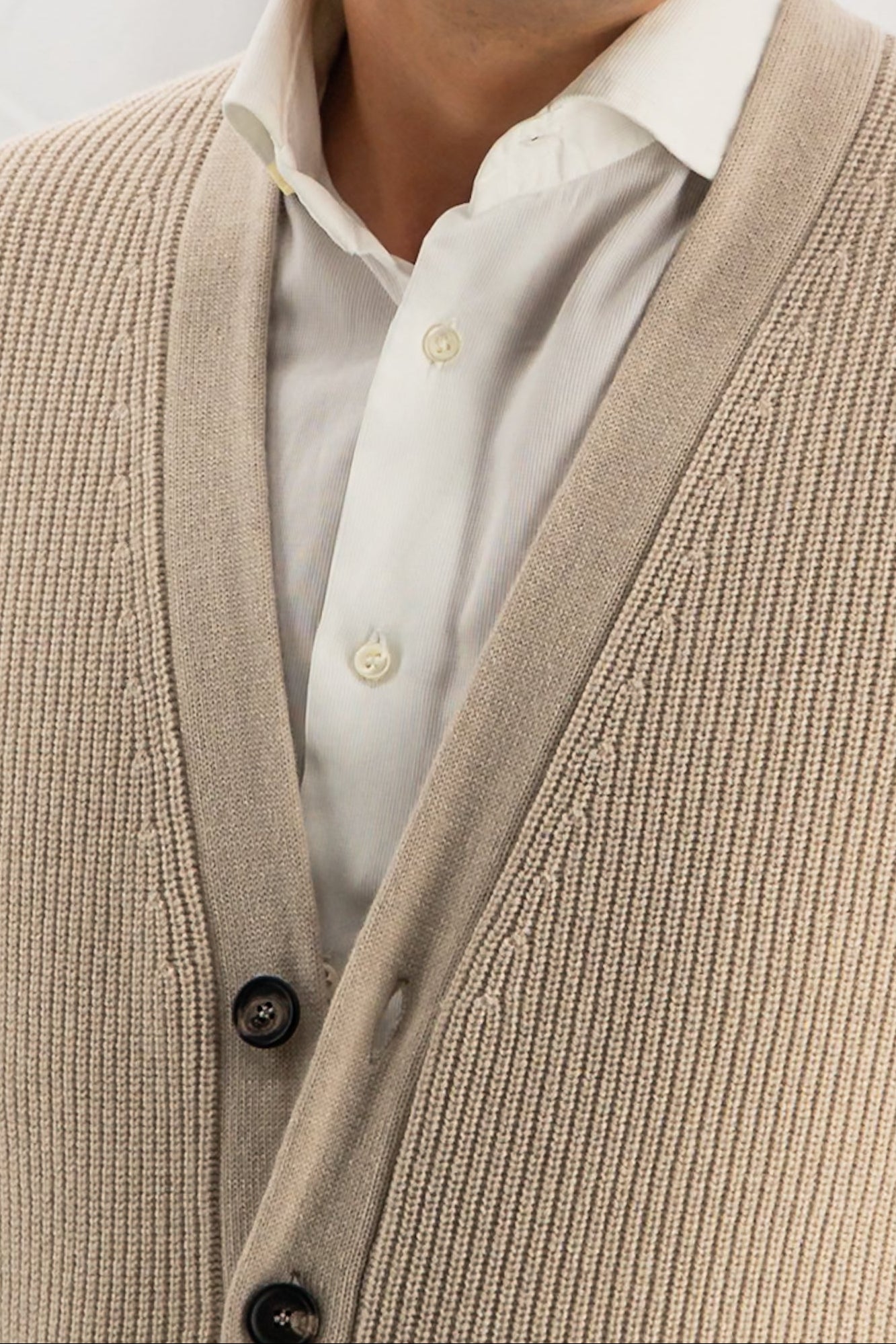 Cardigan Pannocchia Oat Beige 100% Cashmere