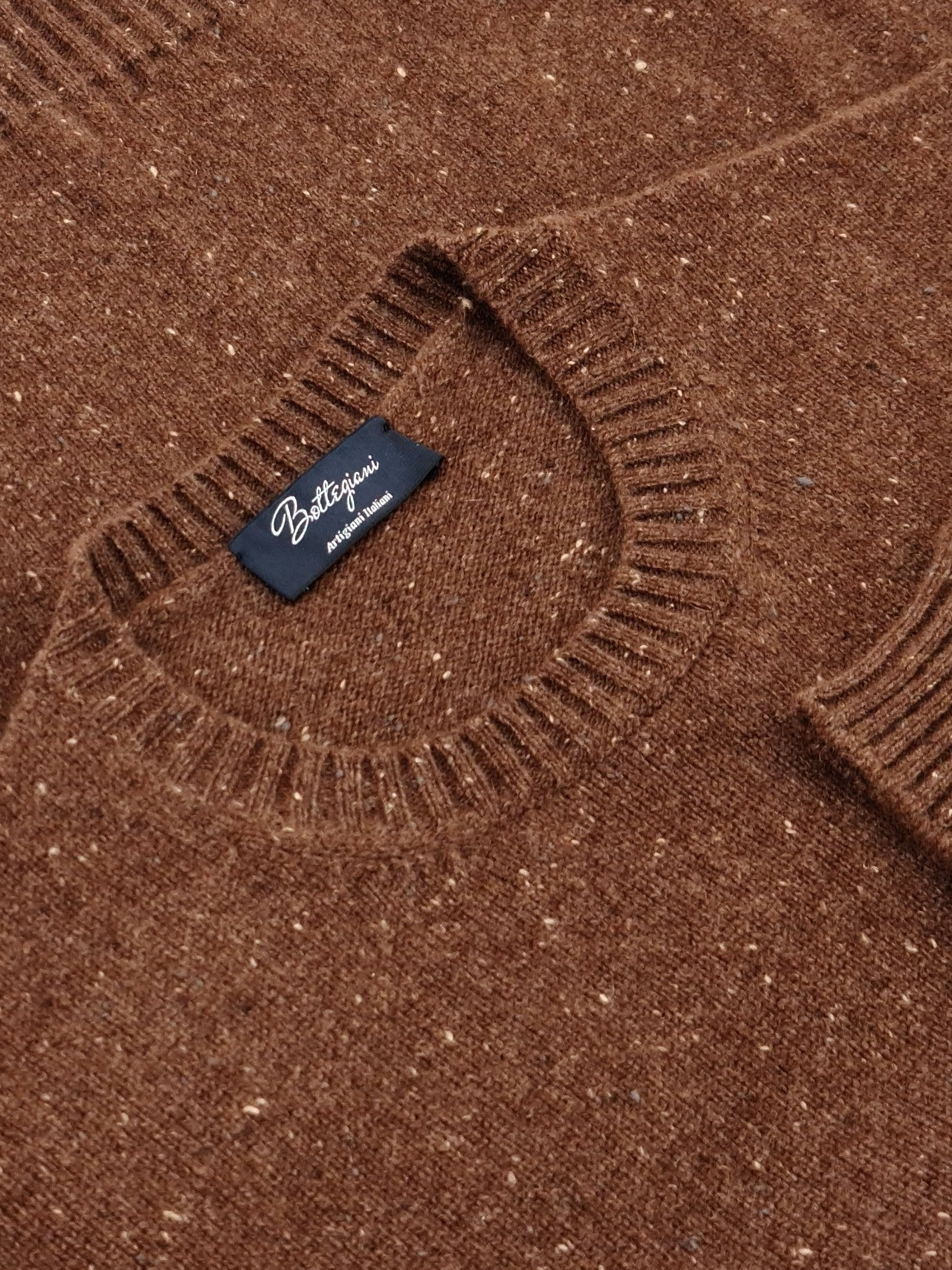 Harris Crewneck 100% Cashmere Briciole di Biscotto