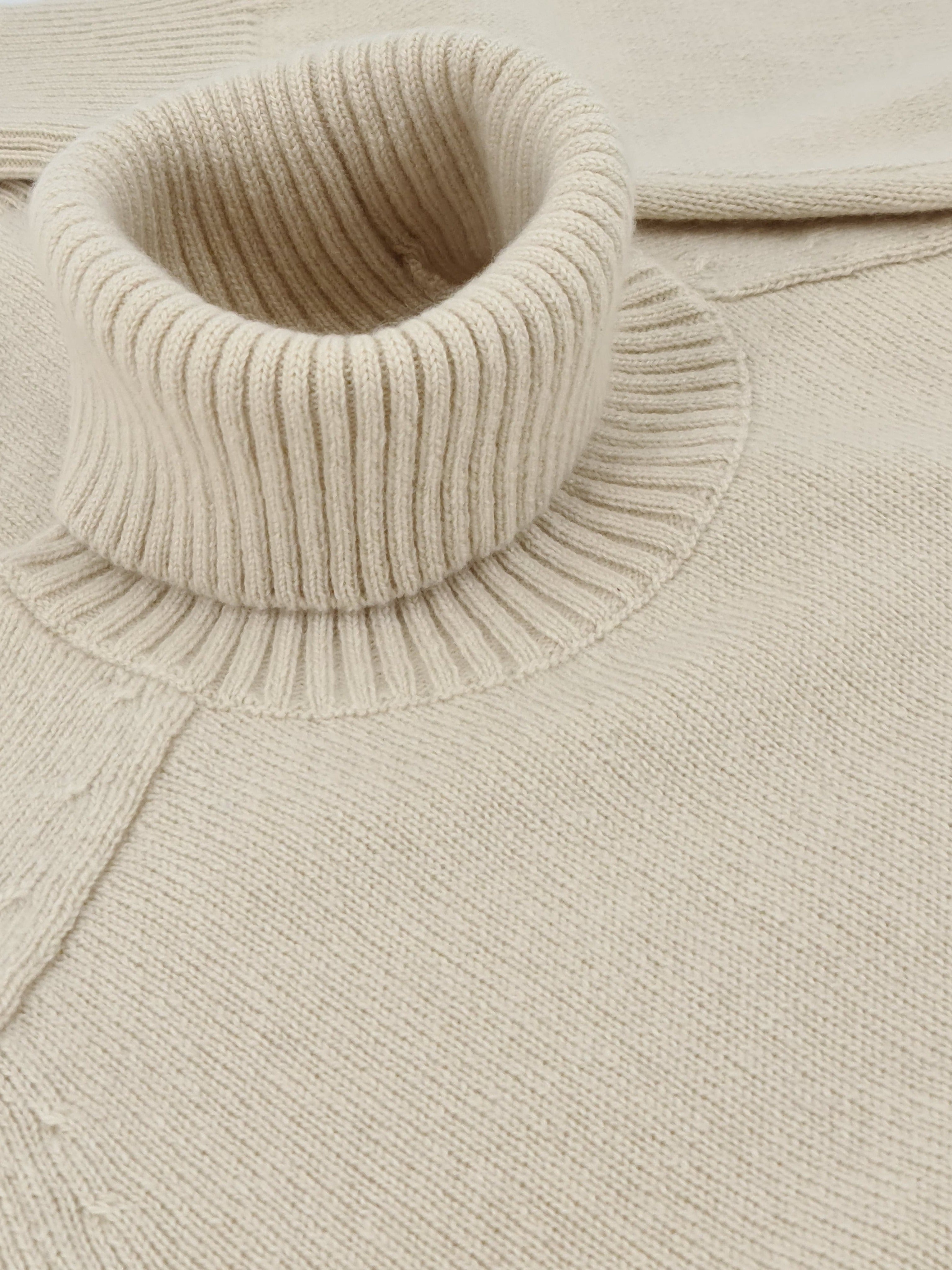 Sella Turtleneck Cream 100% Cashmere