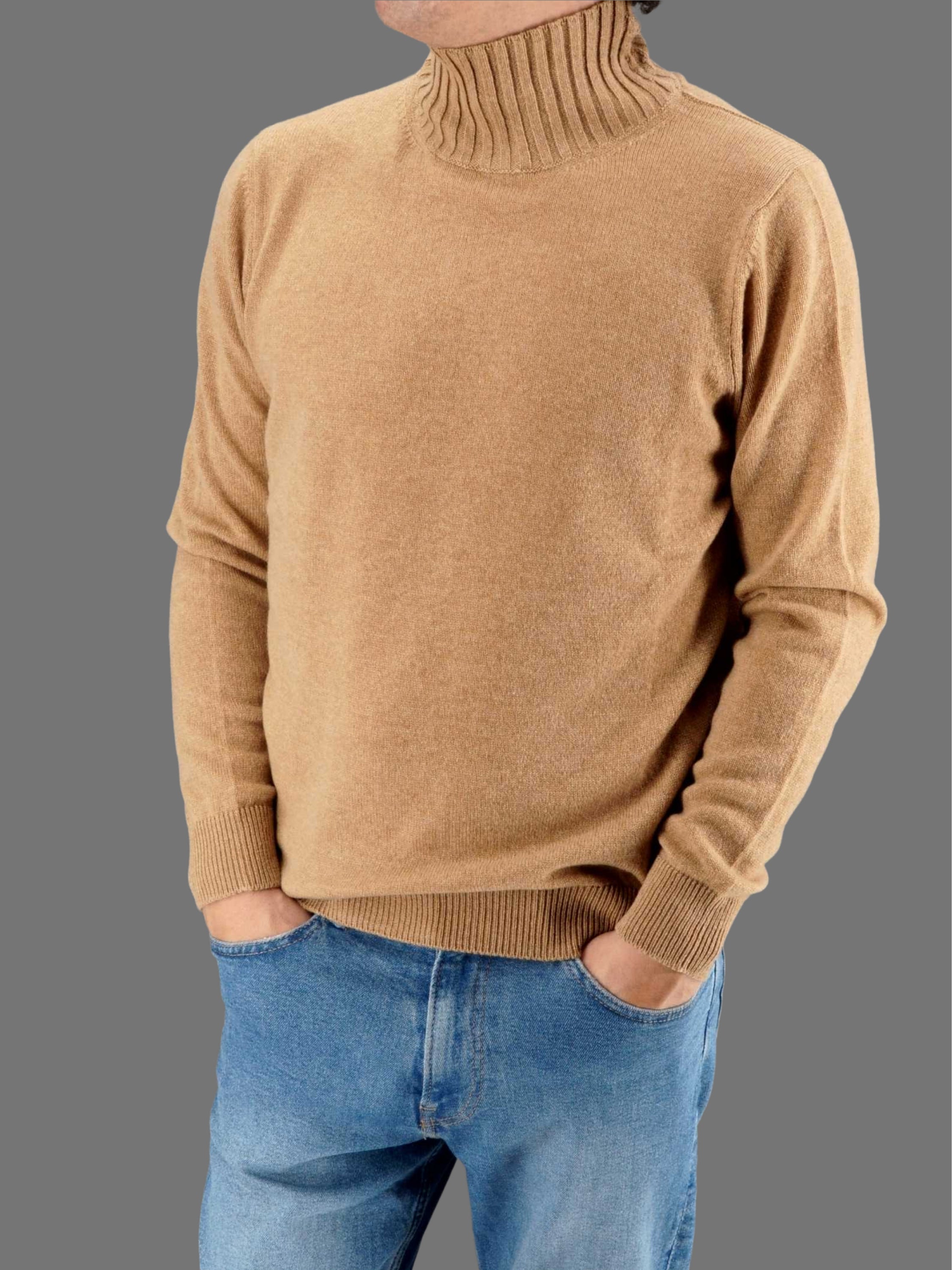 Nuvola Turtleneck Rhum 100% Cashmere