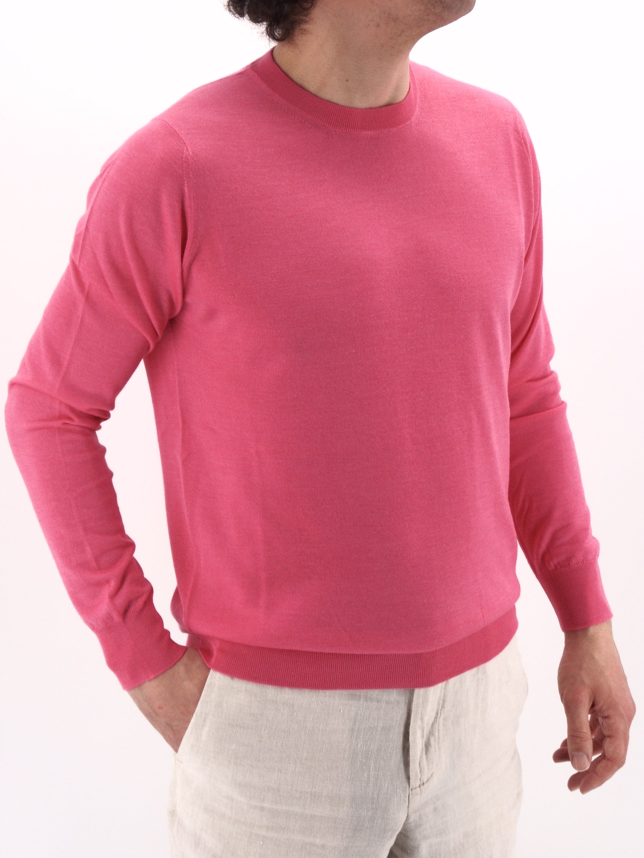 Rose du Soir crewneck 70% Cashmere 30% Silk