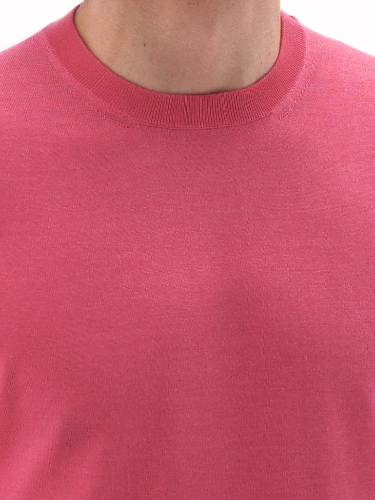 Rose du Soir crewneck 70% Cashmere 30% Silk