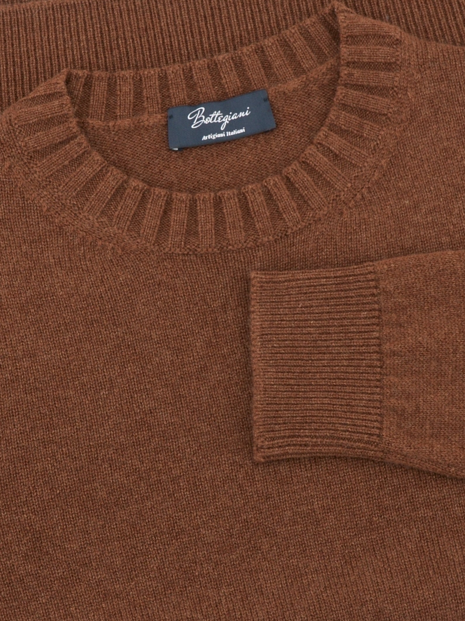 Girocollo Nuvola Castagno 100% Cashmere