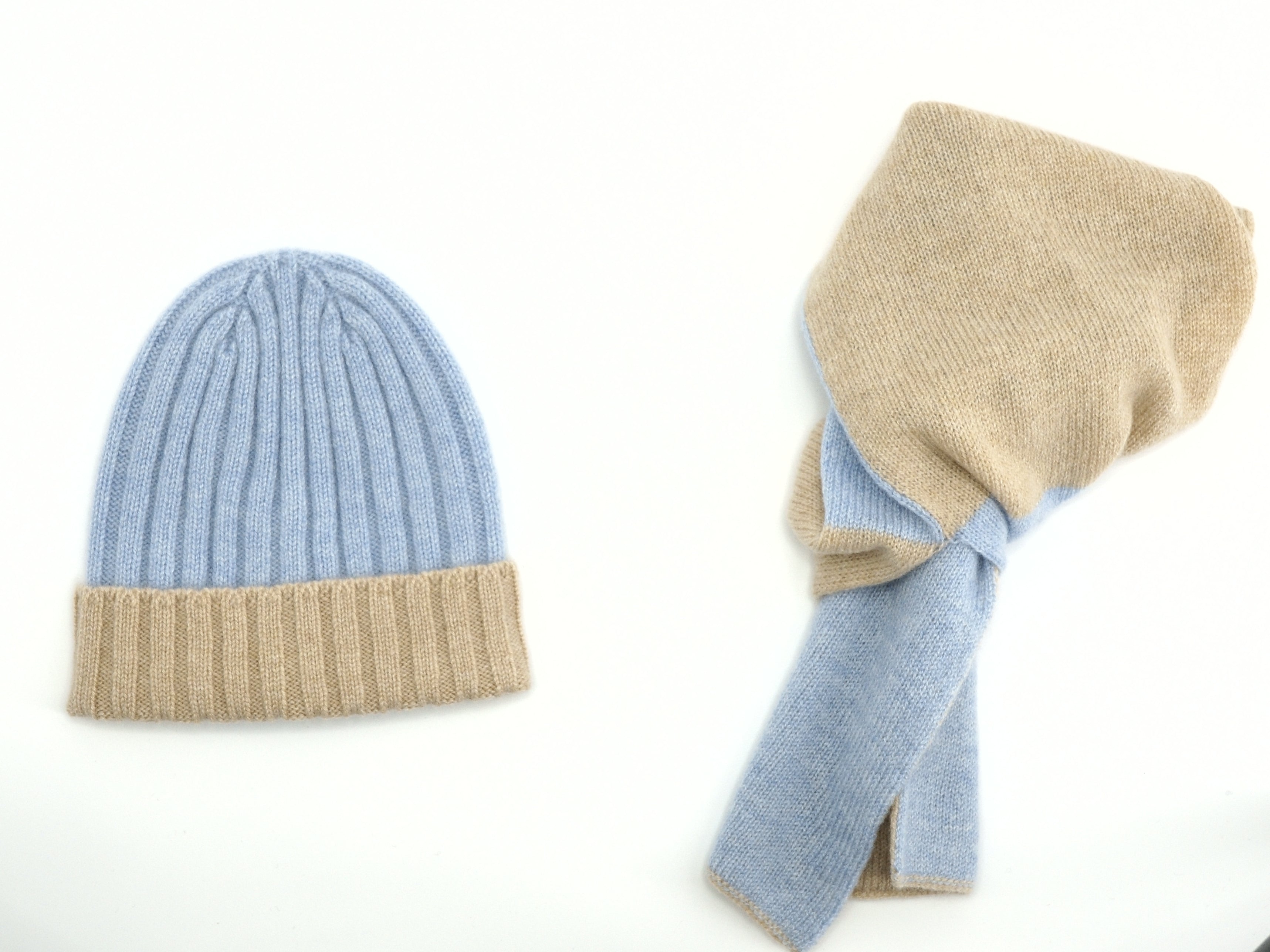 Double Scarf Kid Marmolada 100% Cashmere