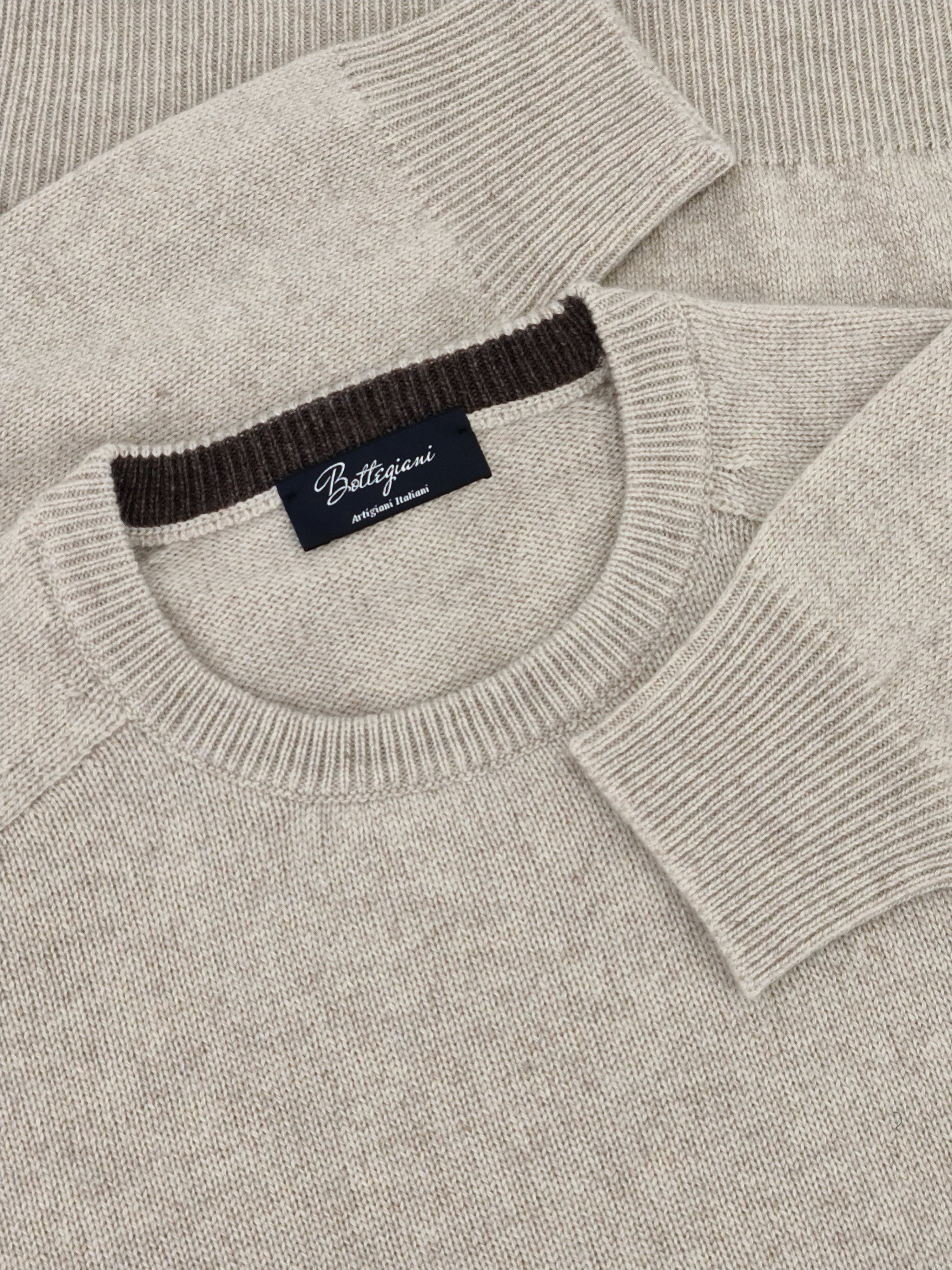 Sella Crewneck Light Beige 100% Cashmere